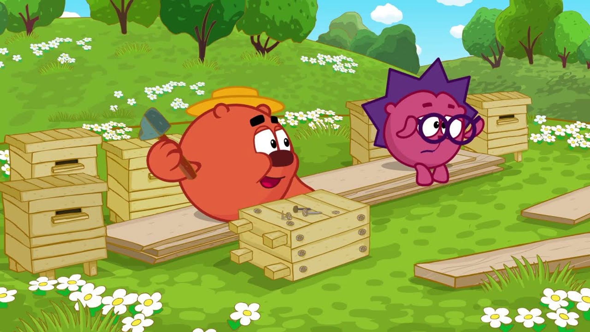 Kikoriki: New Season background