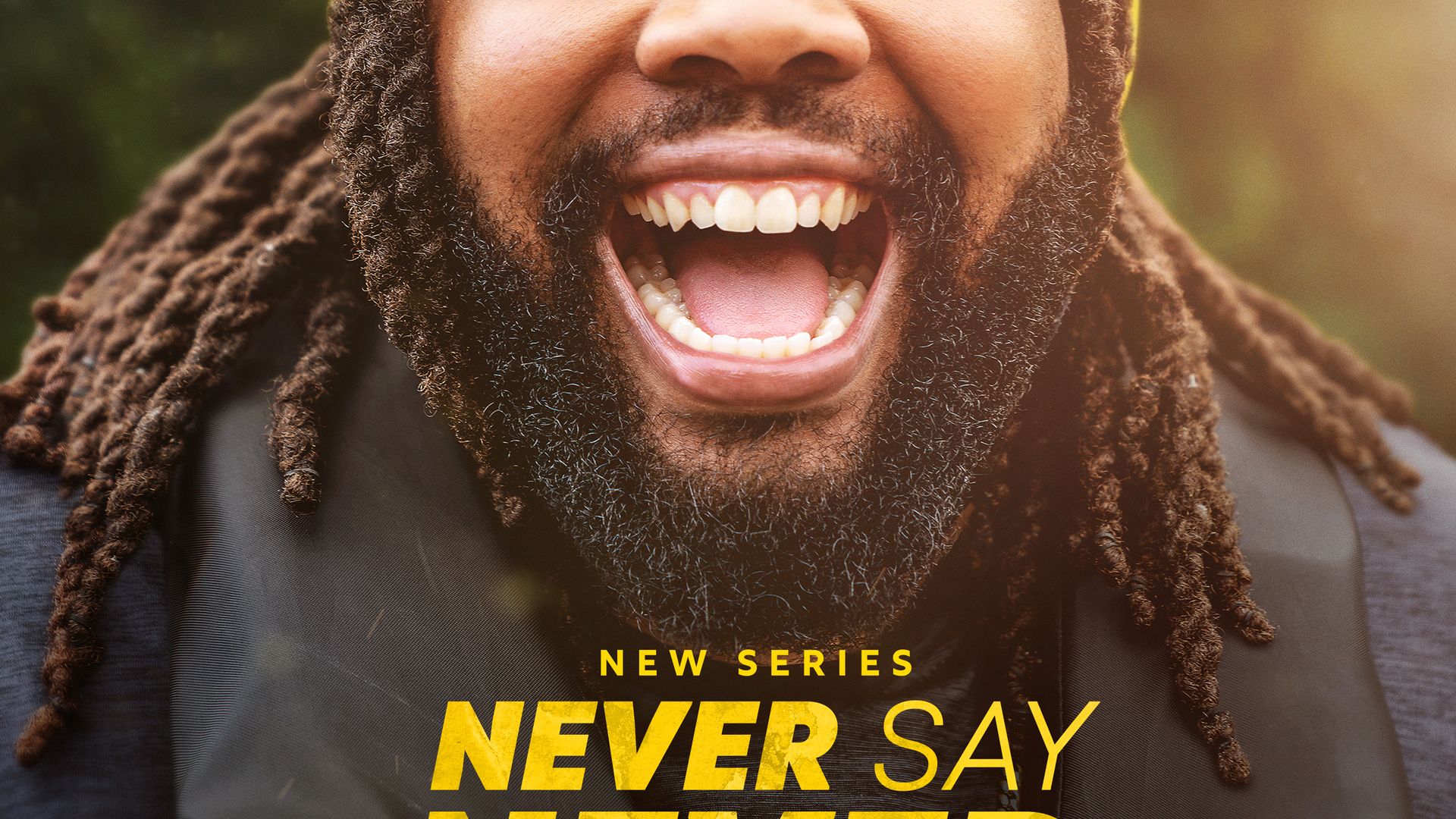 Never Say Never with Jeff Jenkins background