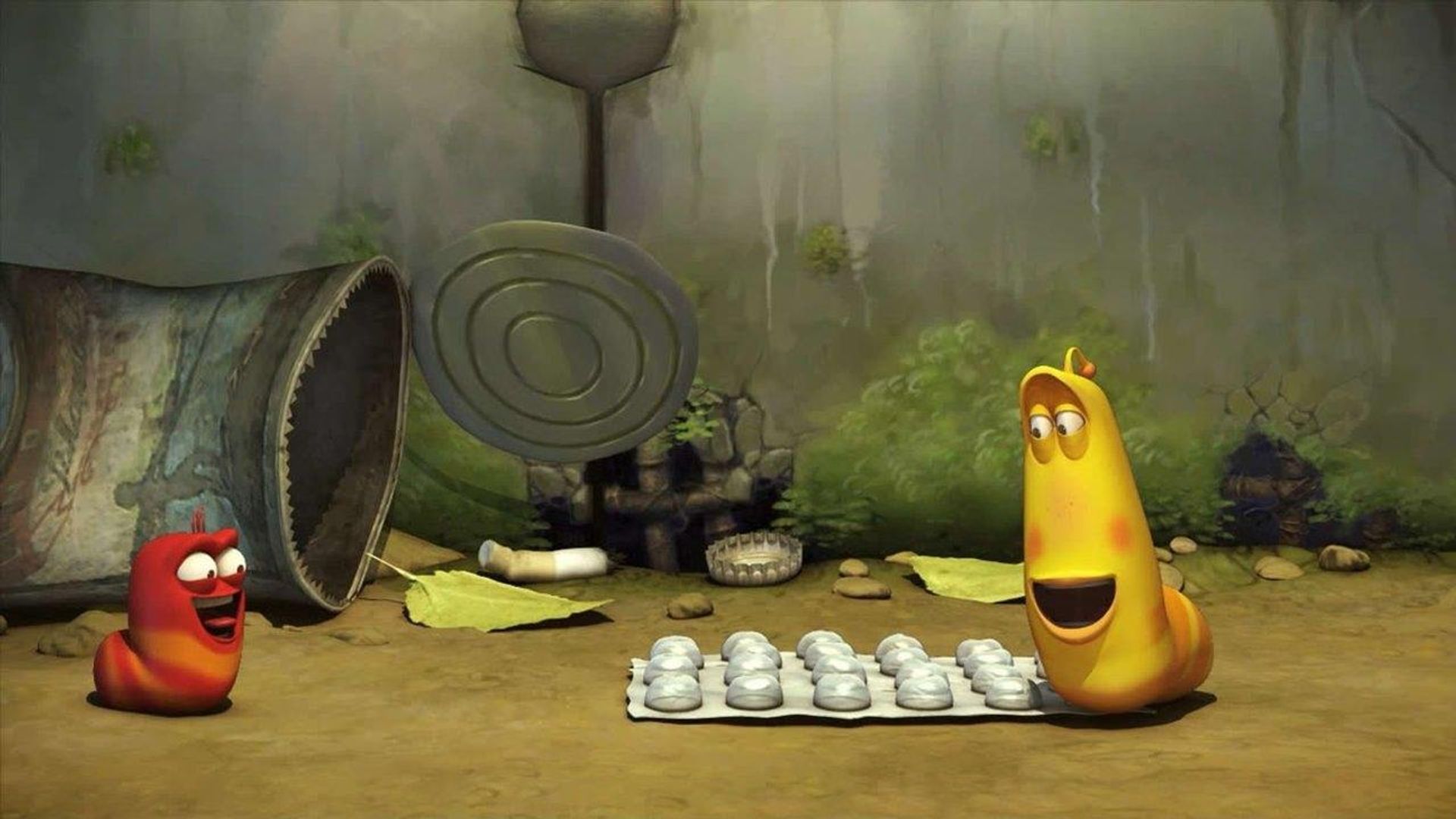 Larva background