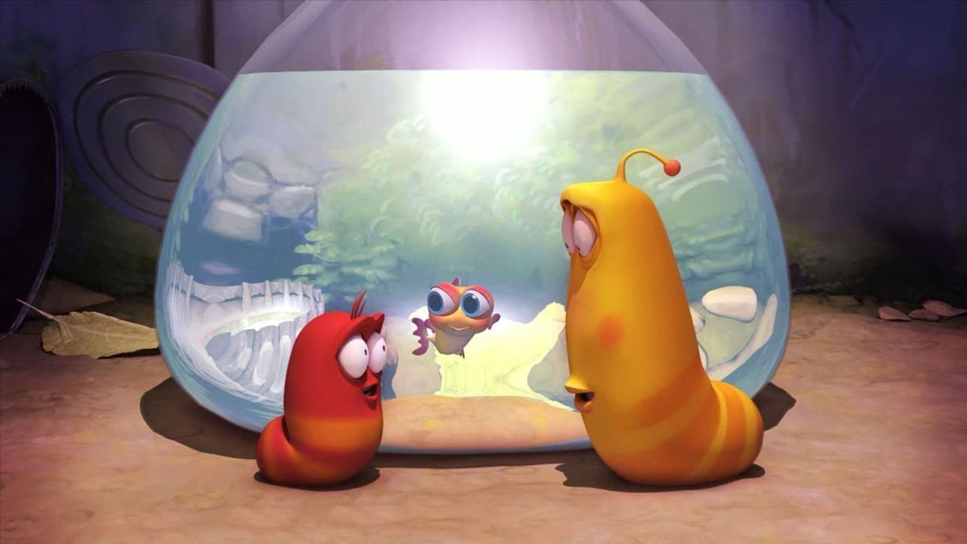 Larva background