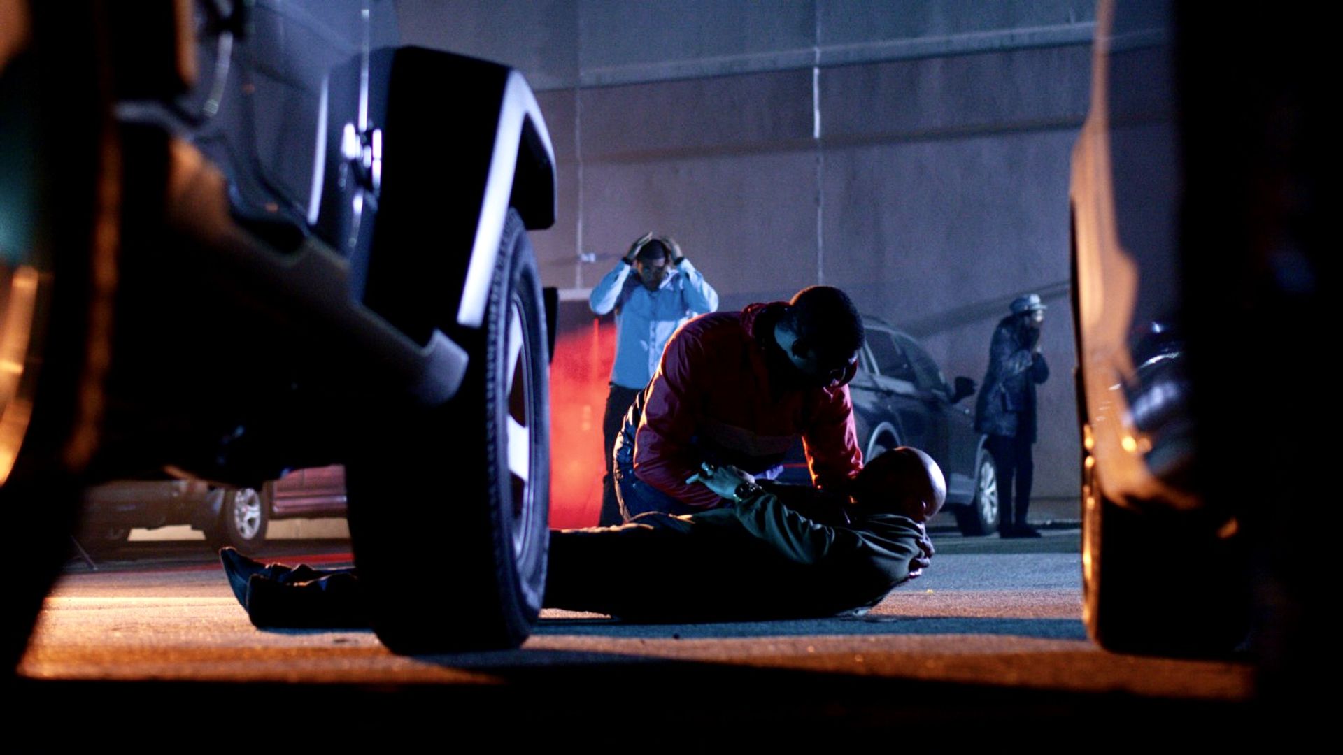 Murder Under the Friday Night Lights background