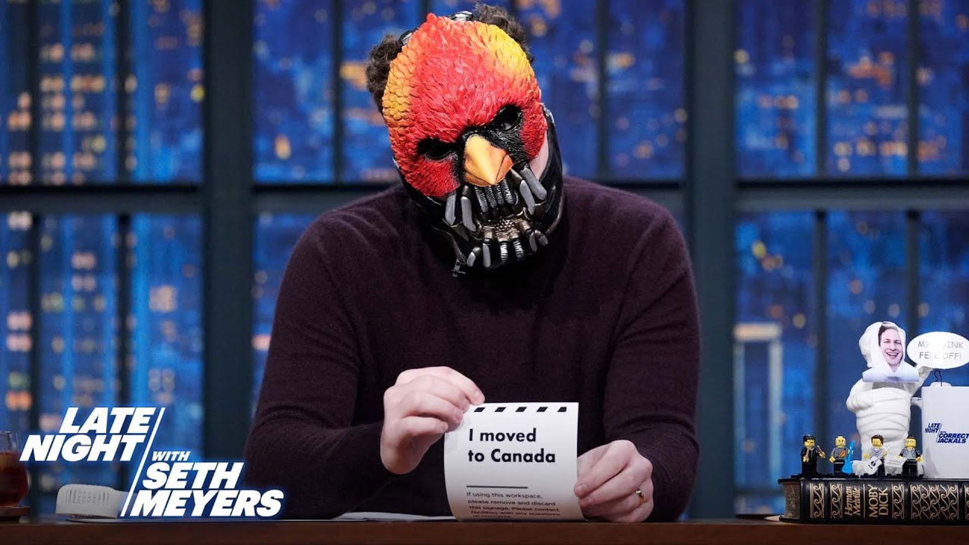 Late Night with Seth Meyers: Corrections" background