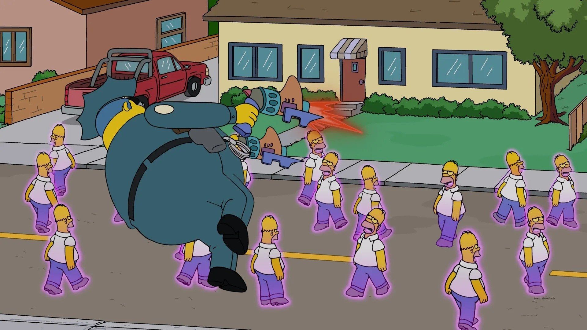 Fortnite x the Simpsons background