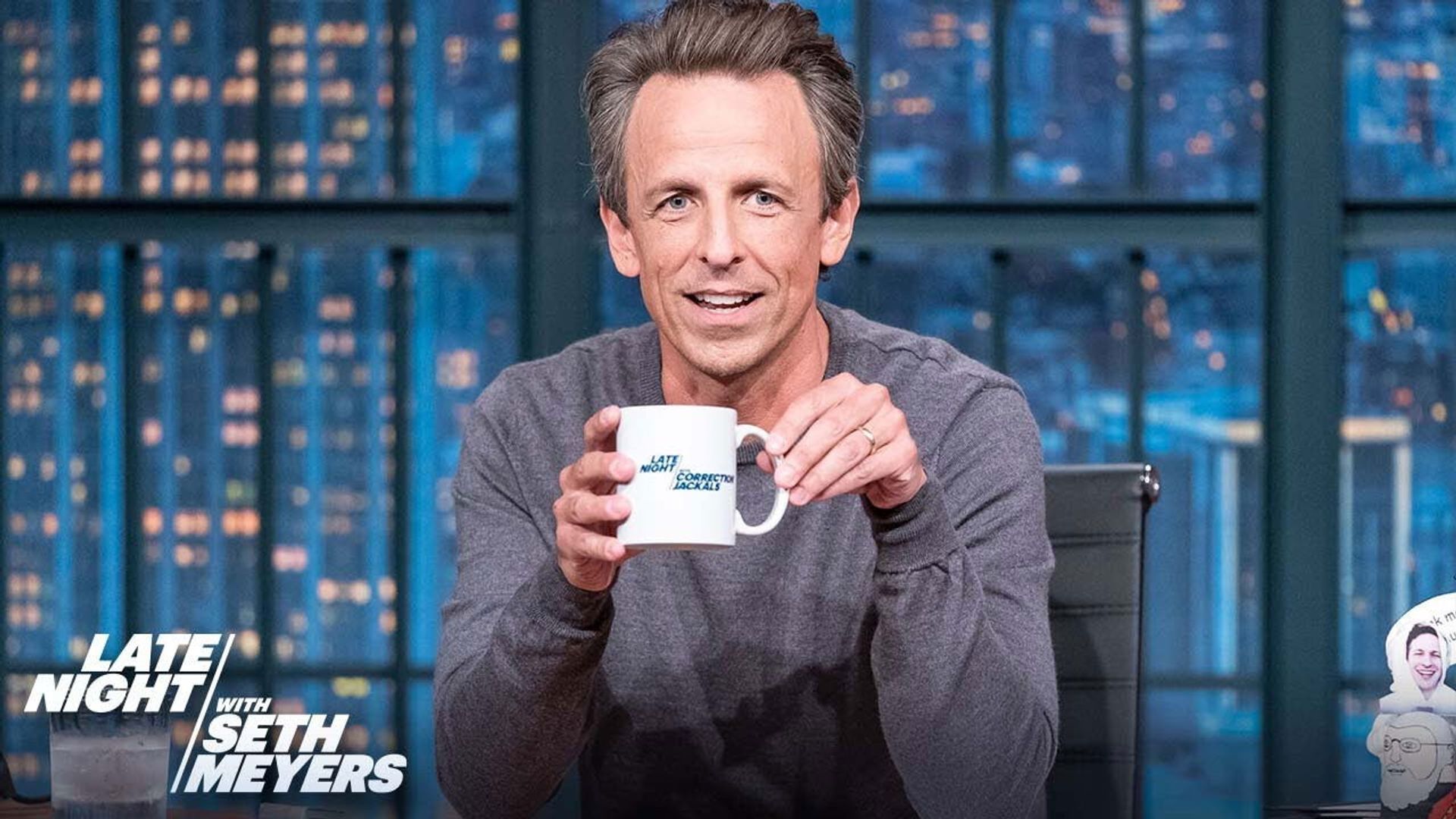 Late Night with Seth Meyers: Corrections" background