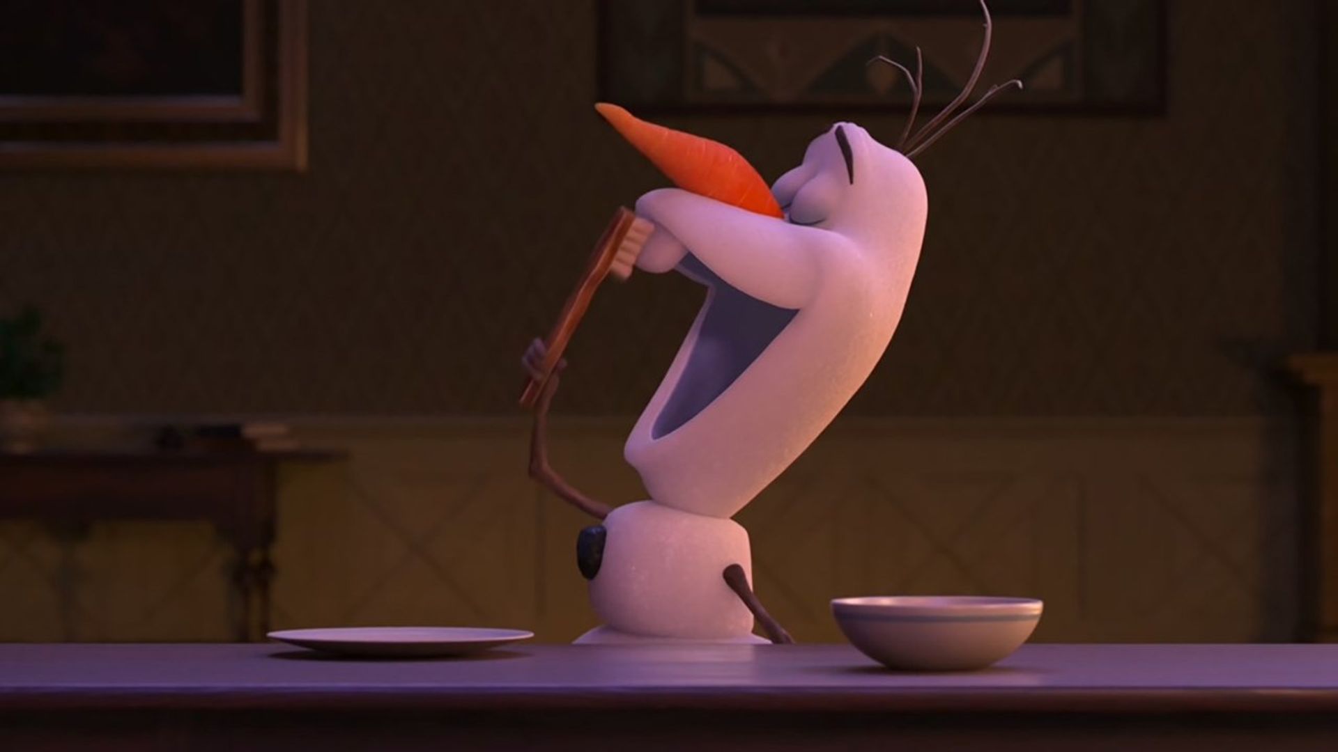 At Home with Olaf background