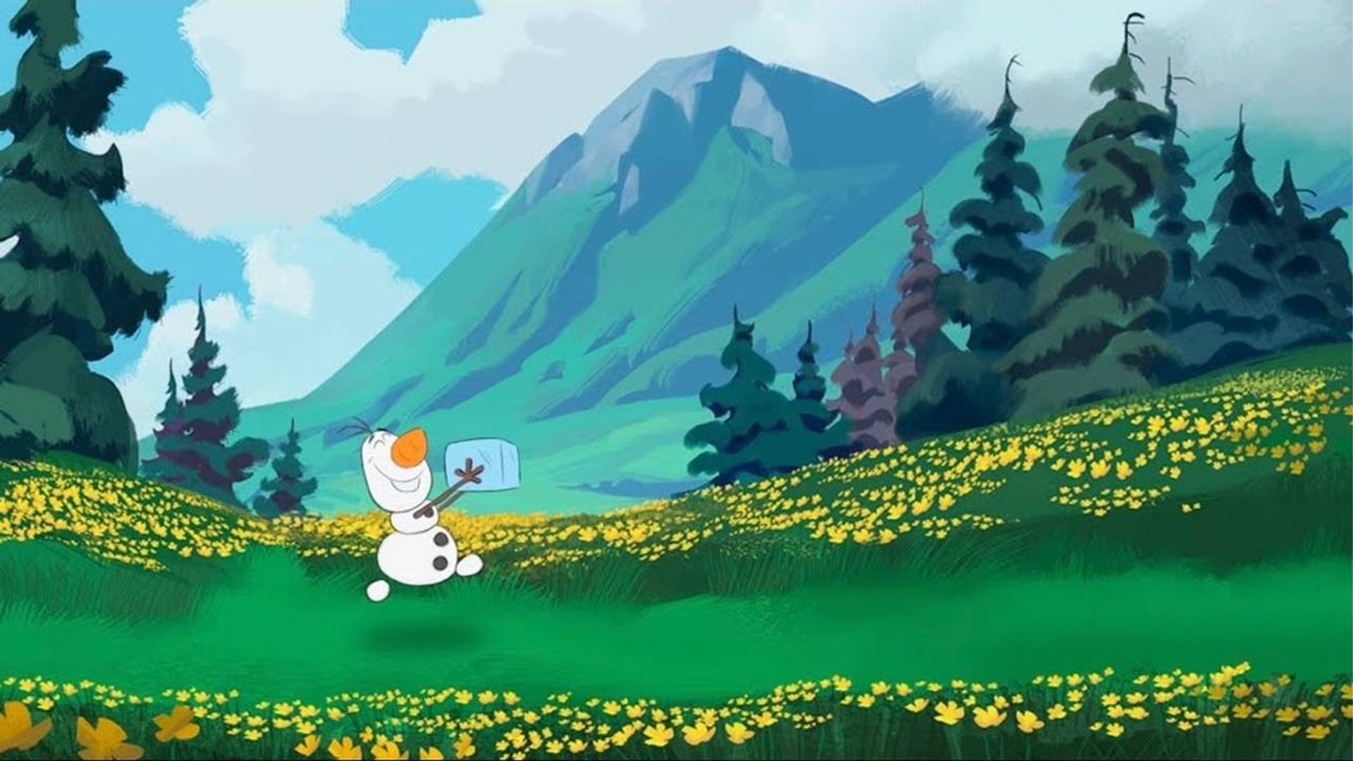 At Home with Olaf background