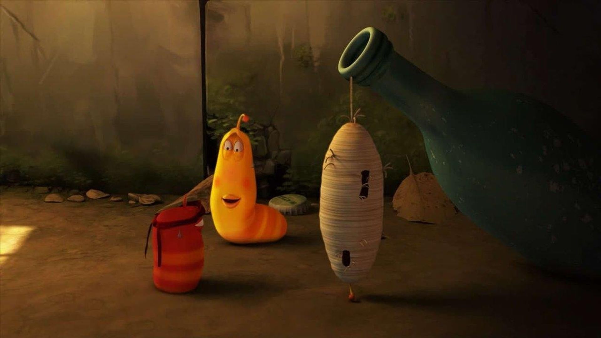 Larva background