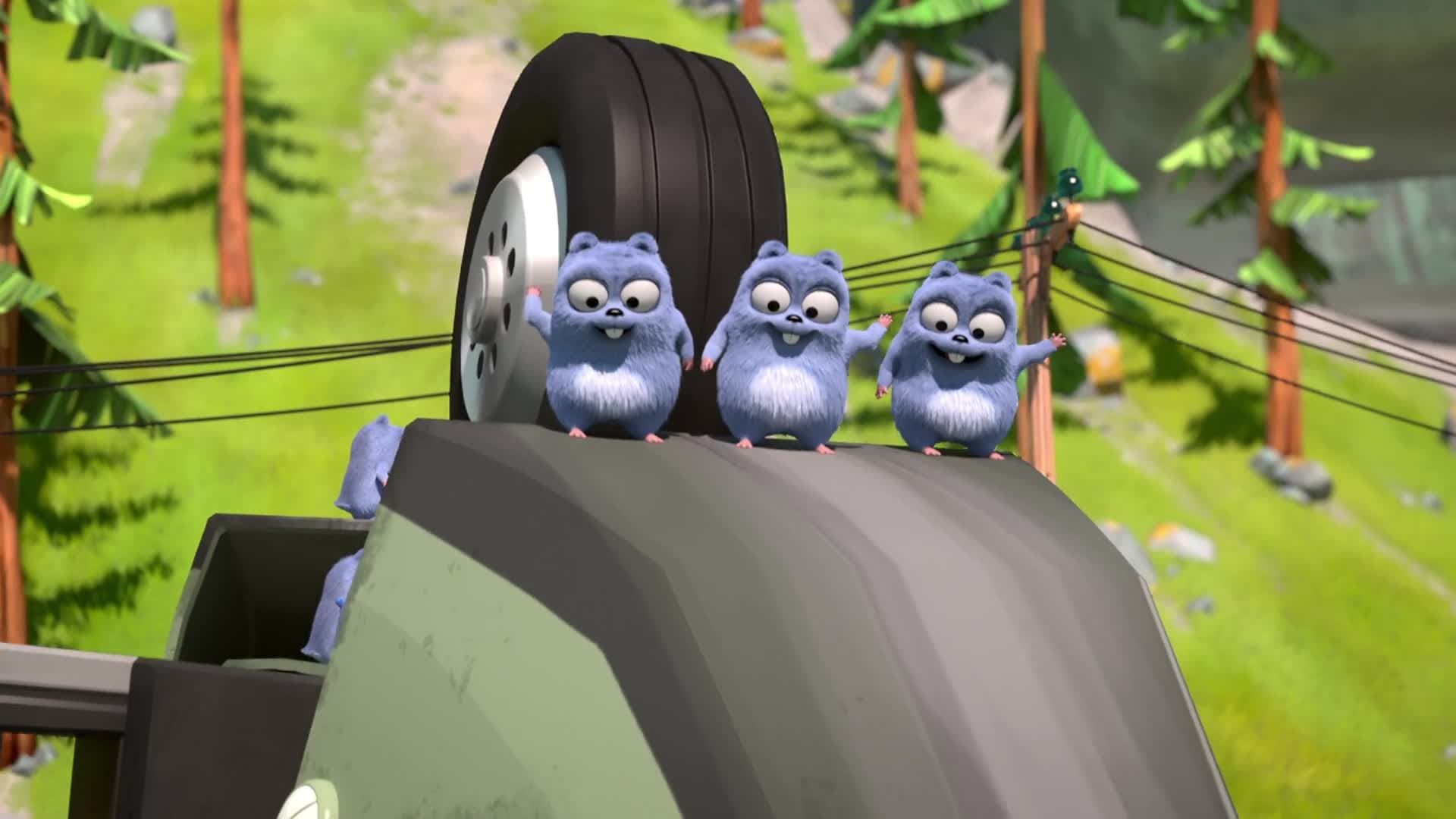 Grizzy and the Lemmings background