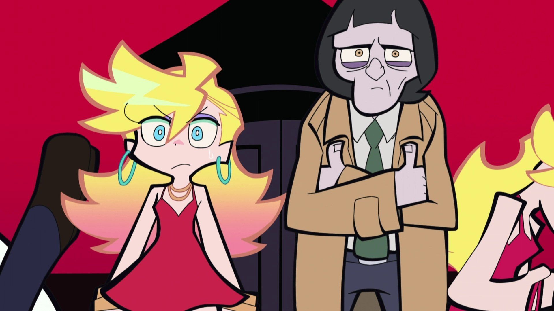 New PANTY & STOCKING with GARTERBELT background