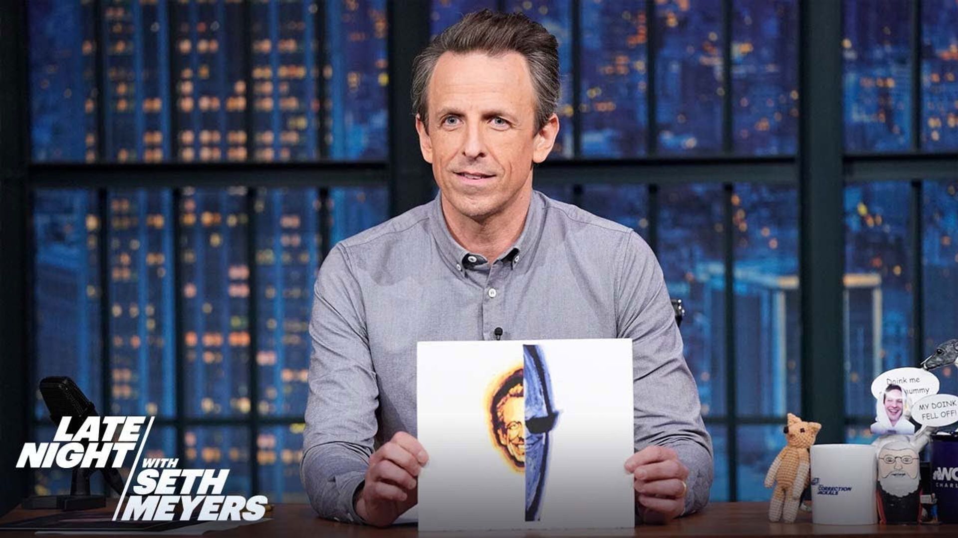 Late Night with Seth Meyers: Corrections" background