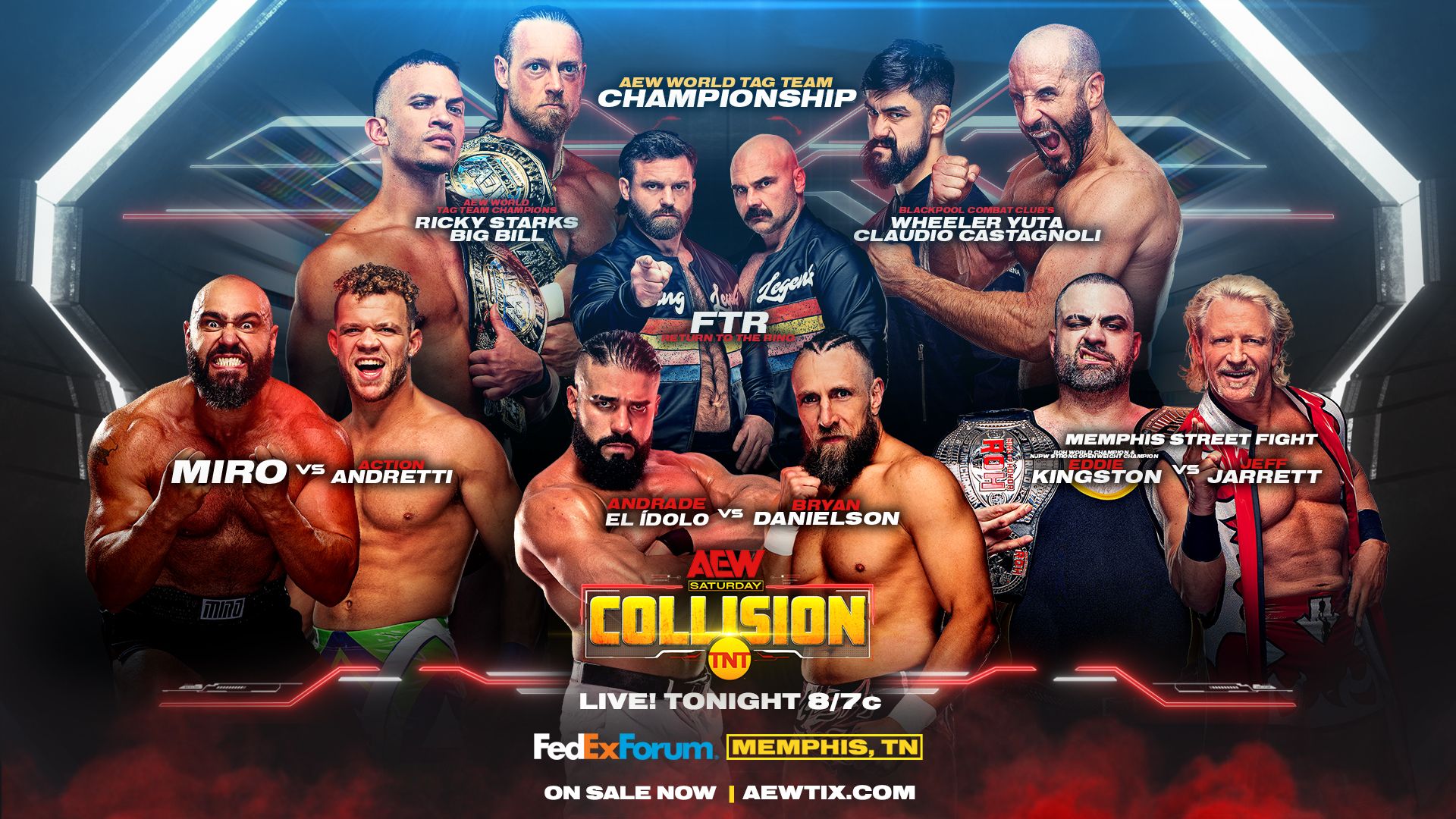 AEW Collision background