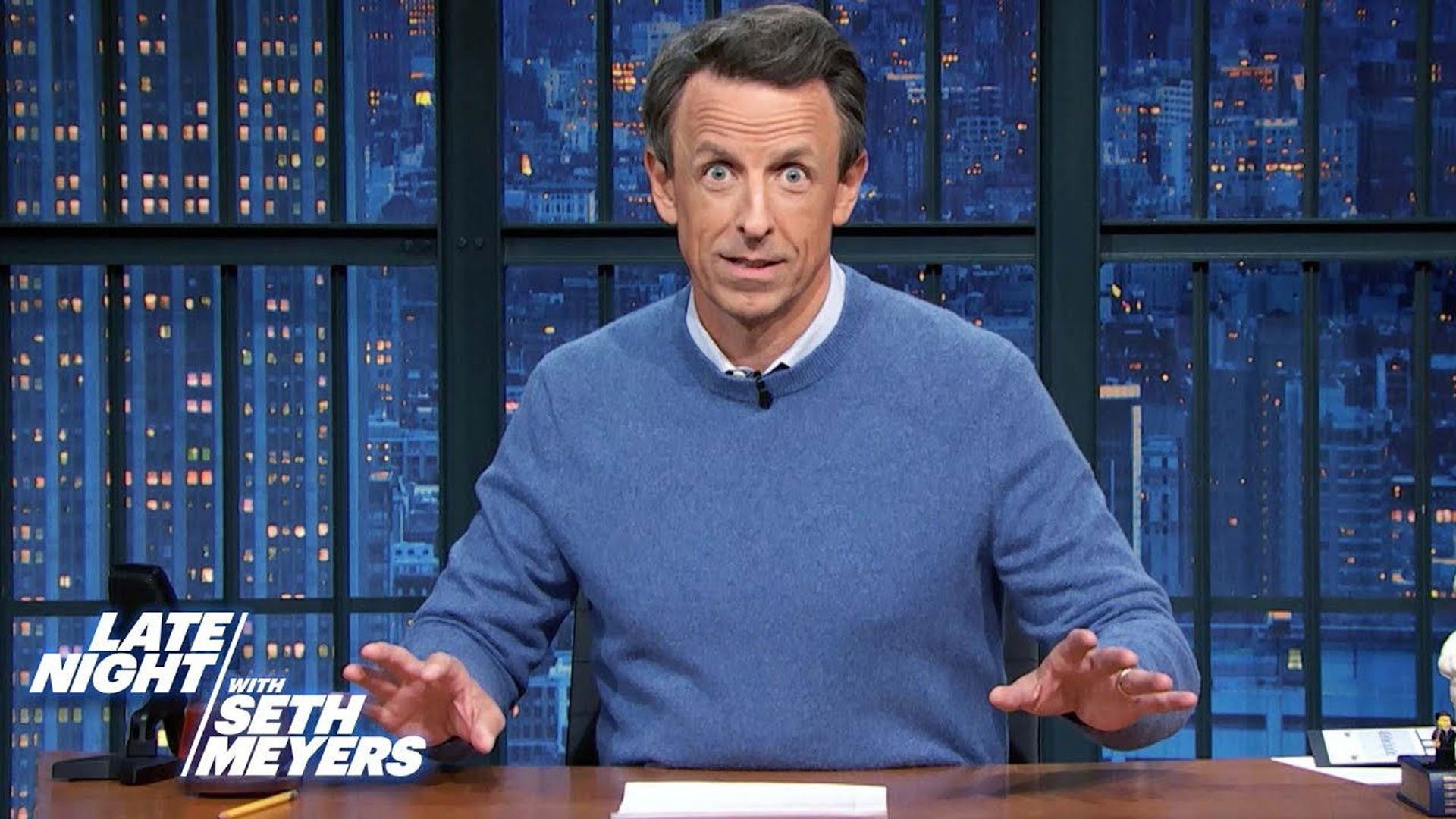 Late Night with Seth Meyers: Corrections" background