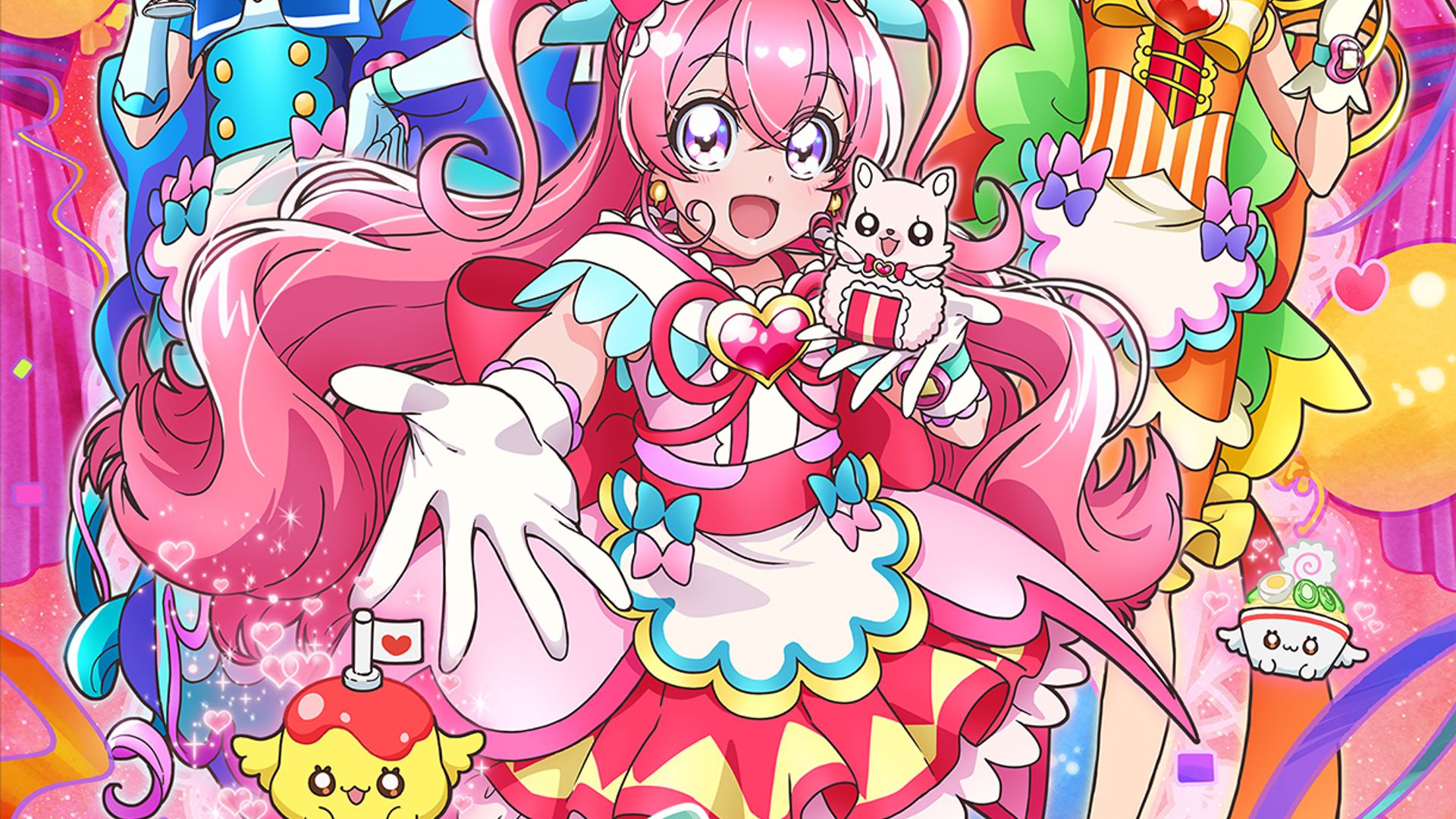 Delicious Party Pretty Cure background