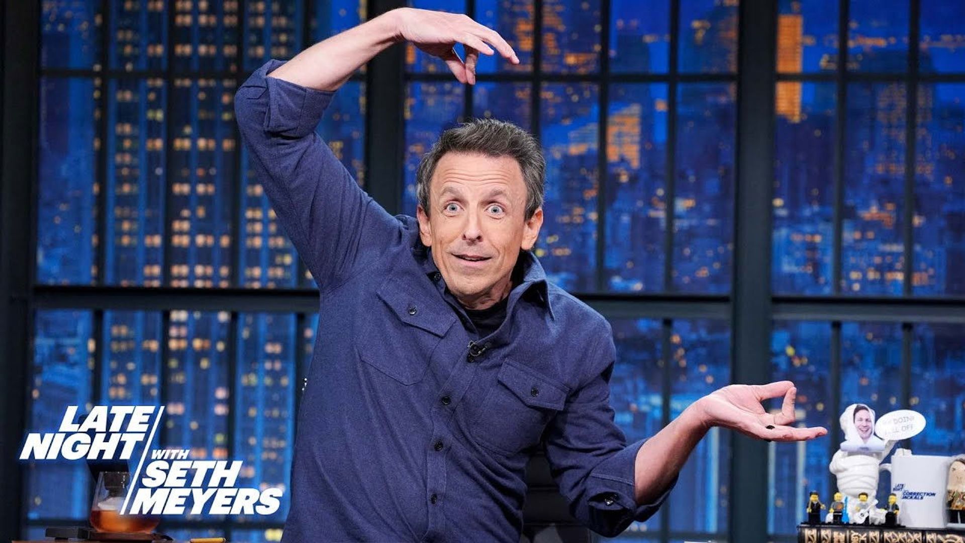 Late Night with Seth Meyers: Corrections" background