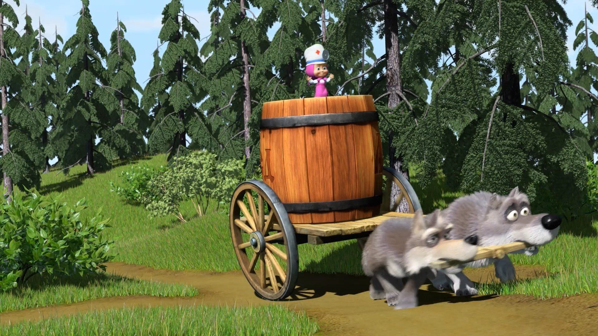 Masha and the Bear background