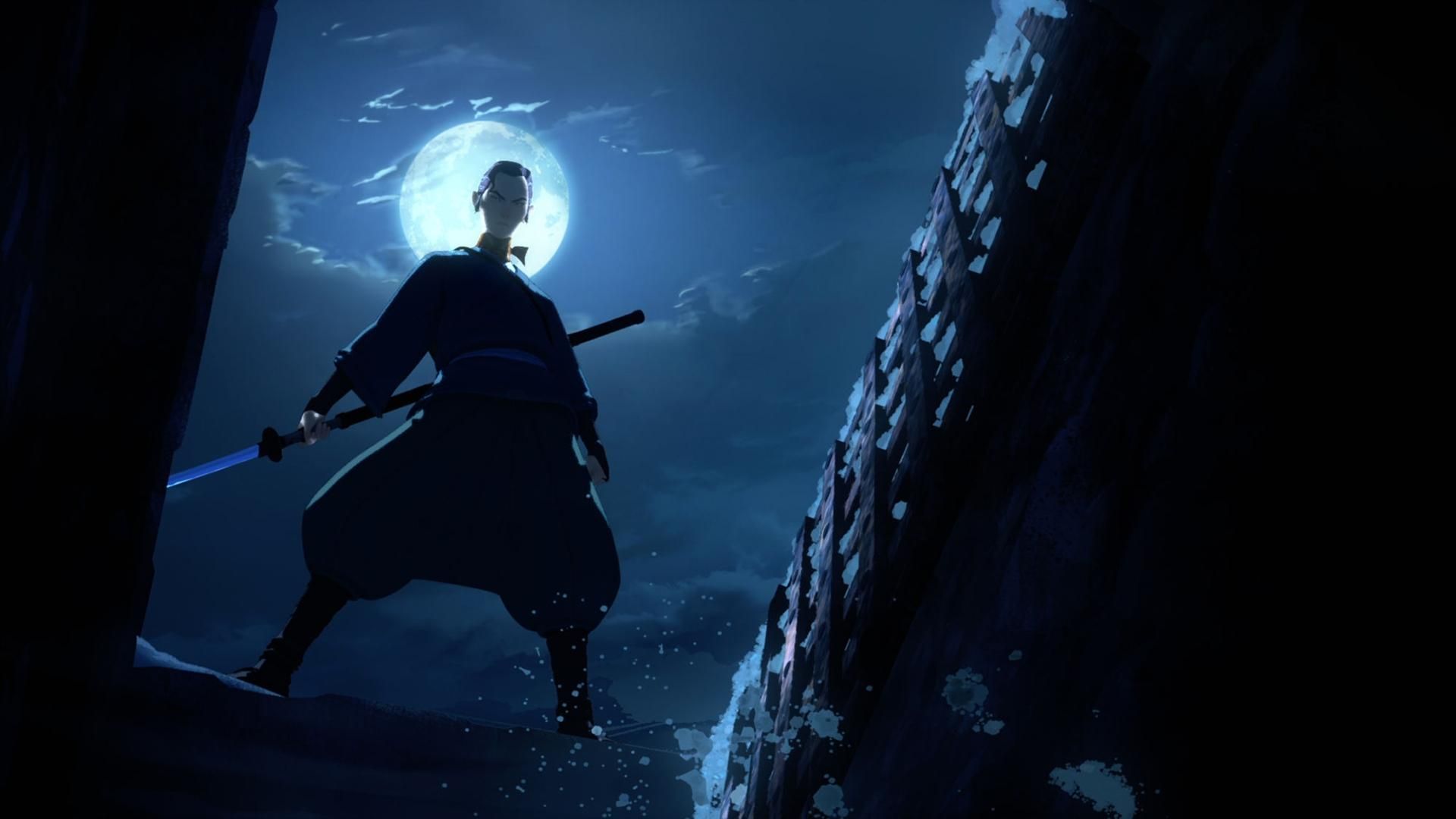 Blue Eye Samurai background