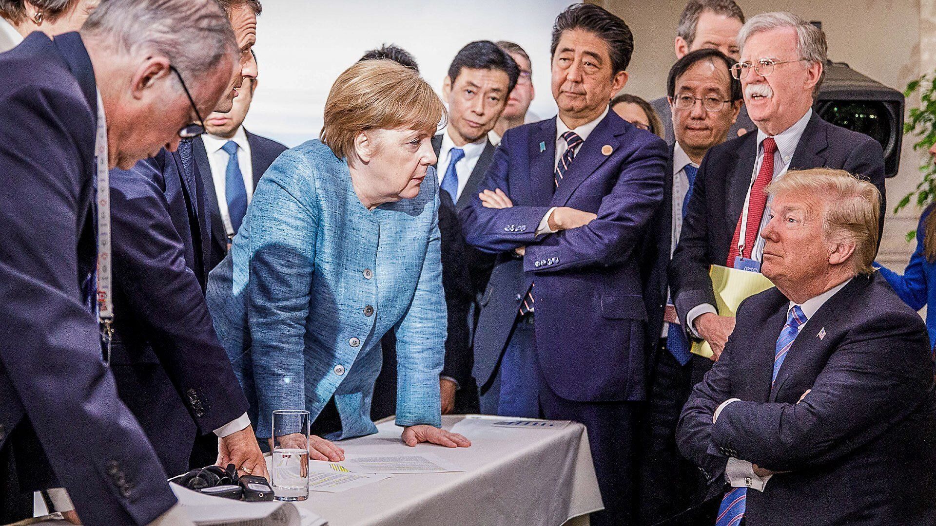 Trump Takes on the World background