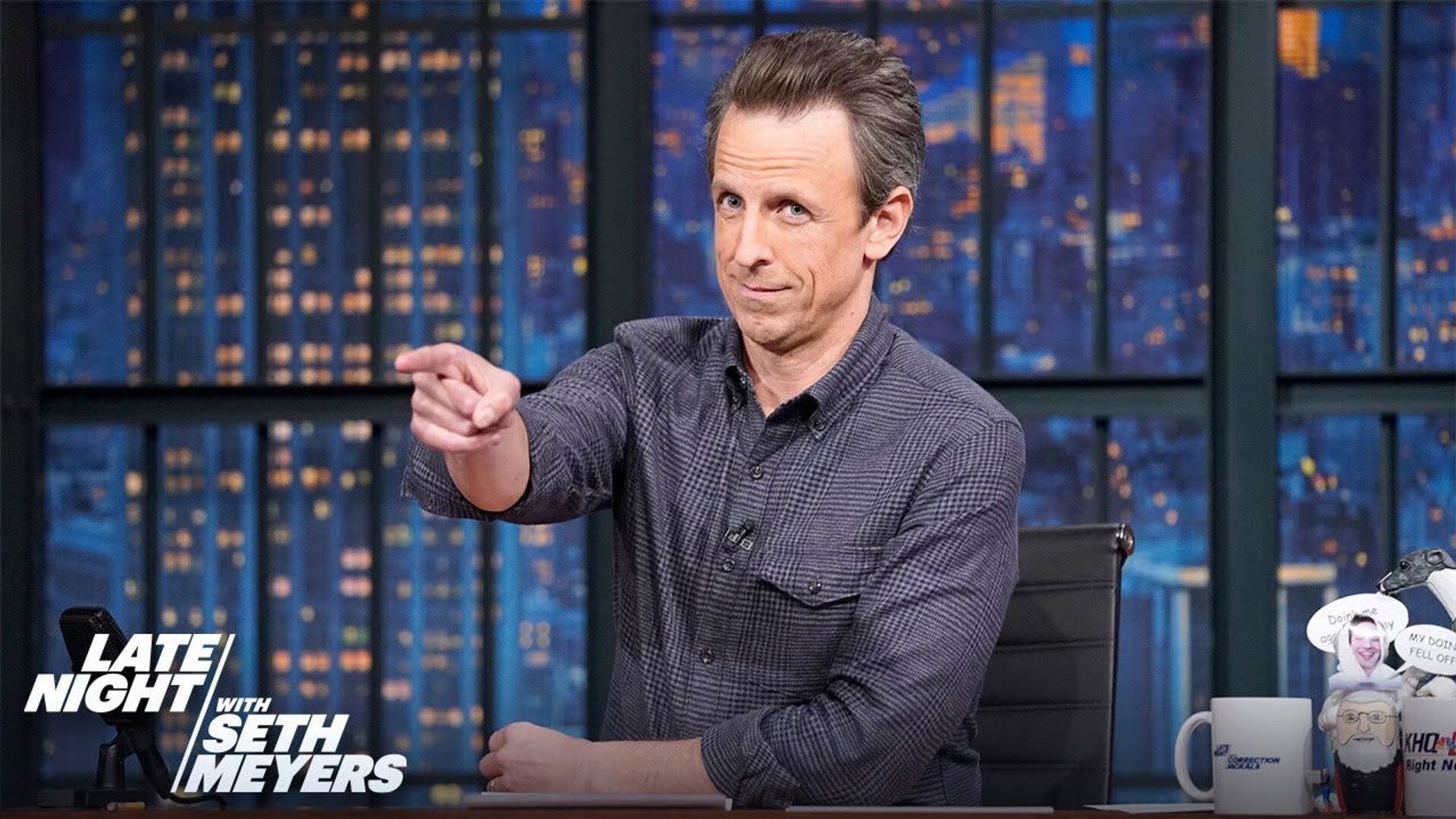 Late Night with Seth Meyers: Corrections" background