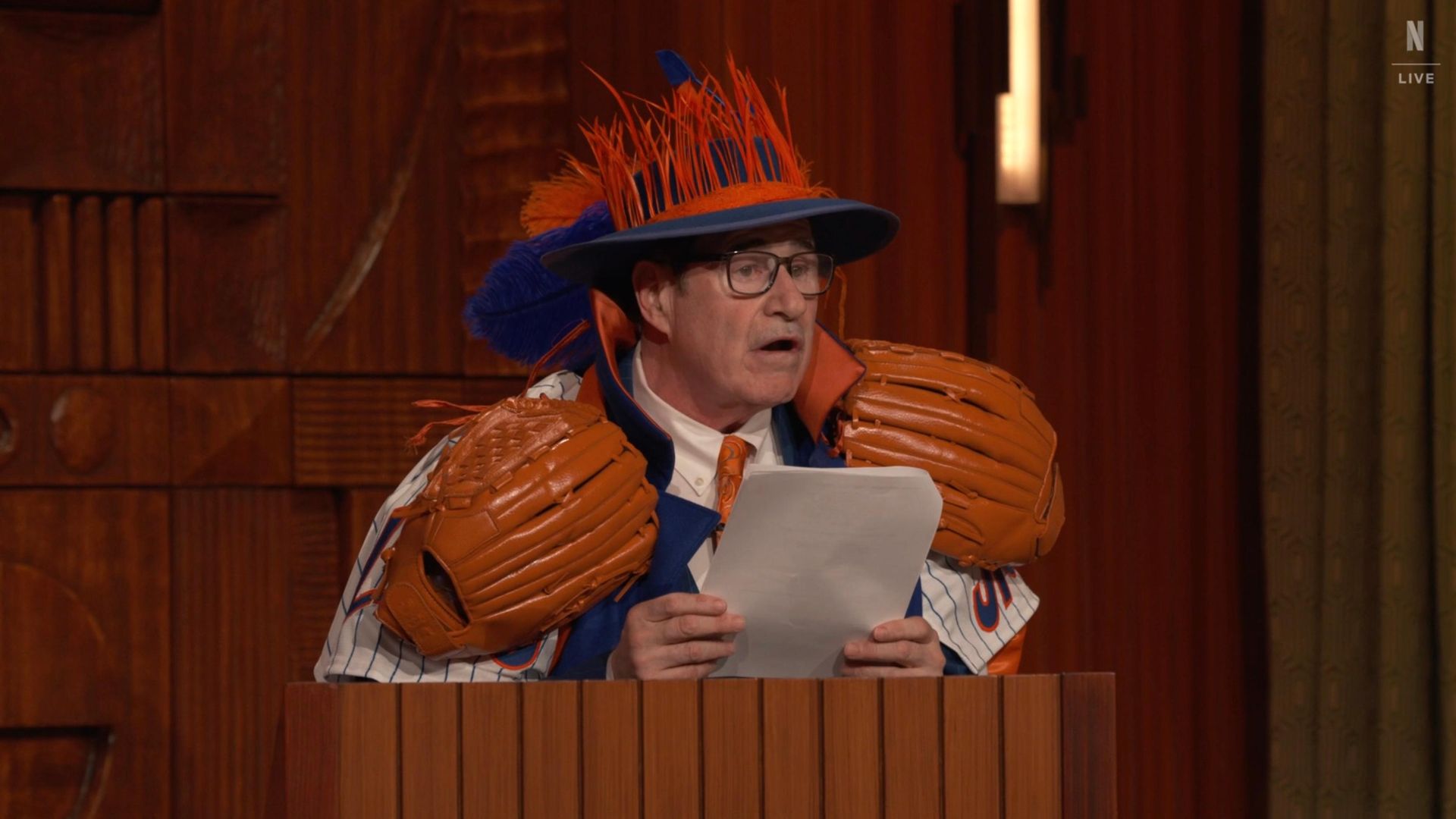 Everybody's Live with John Mulaney background