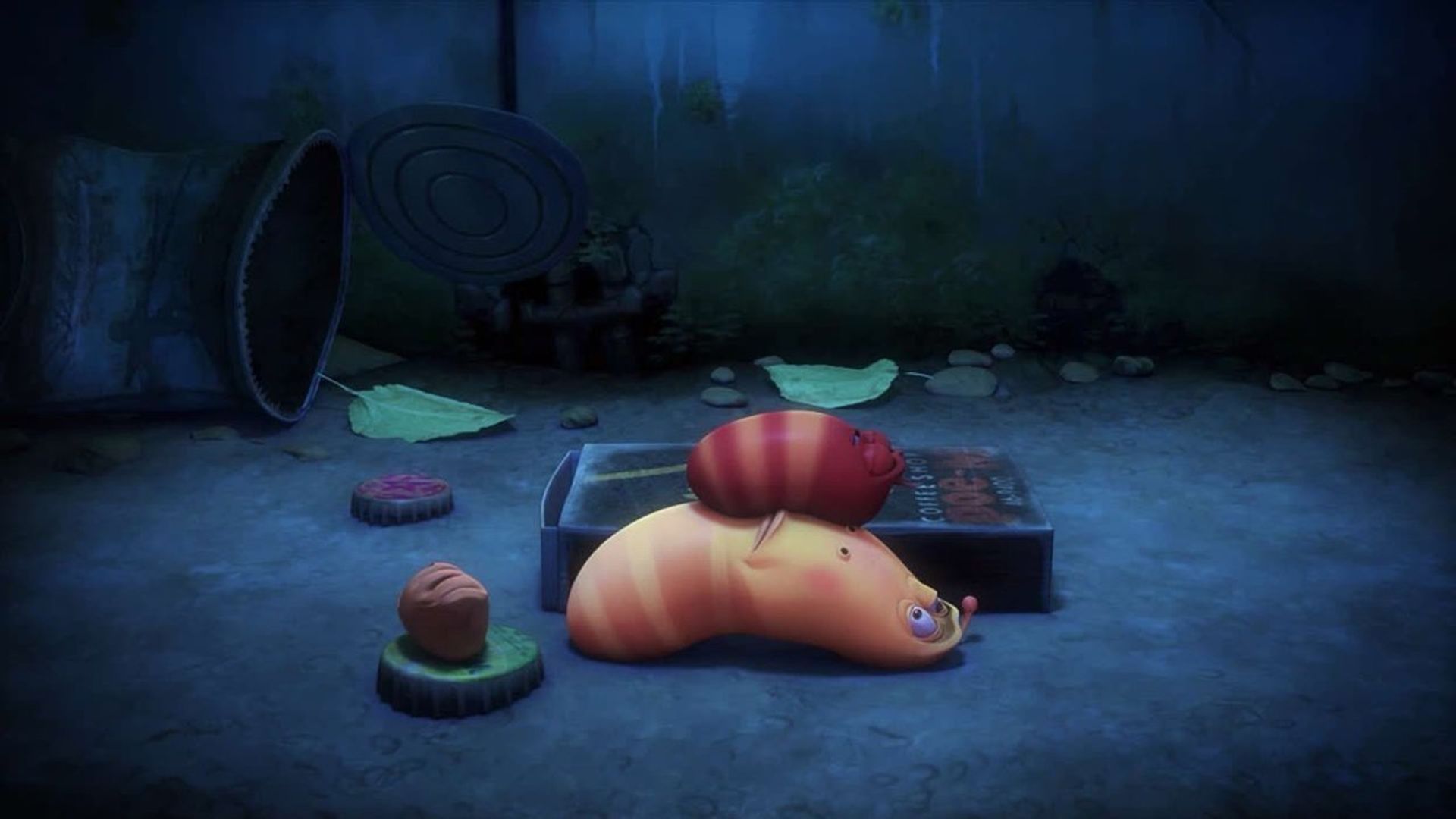 Larva background
