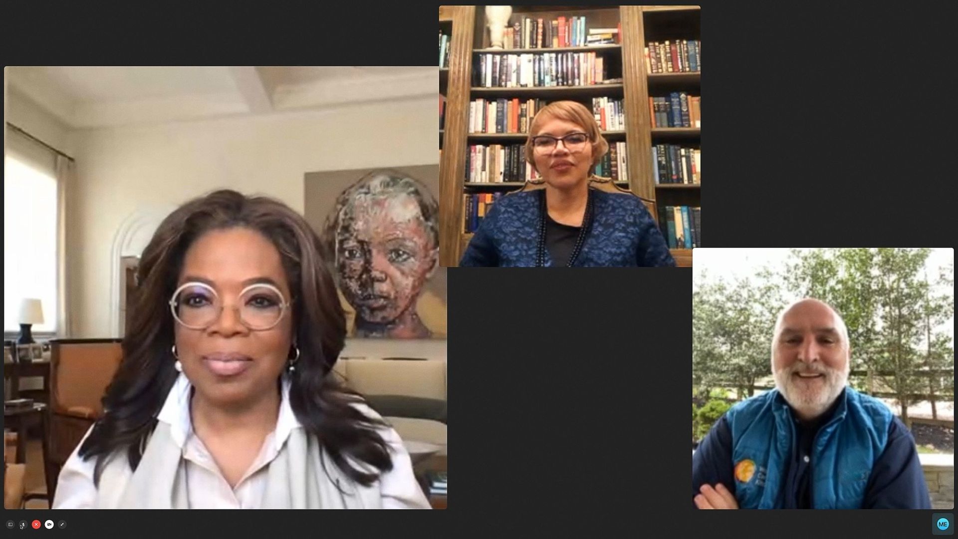 Oprah Talks COVID-19 background