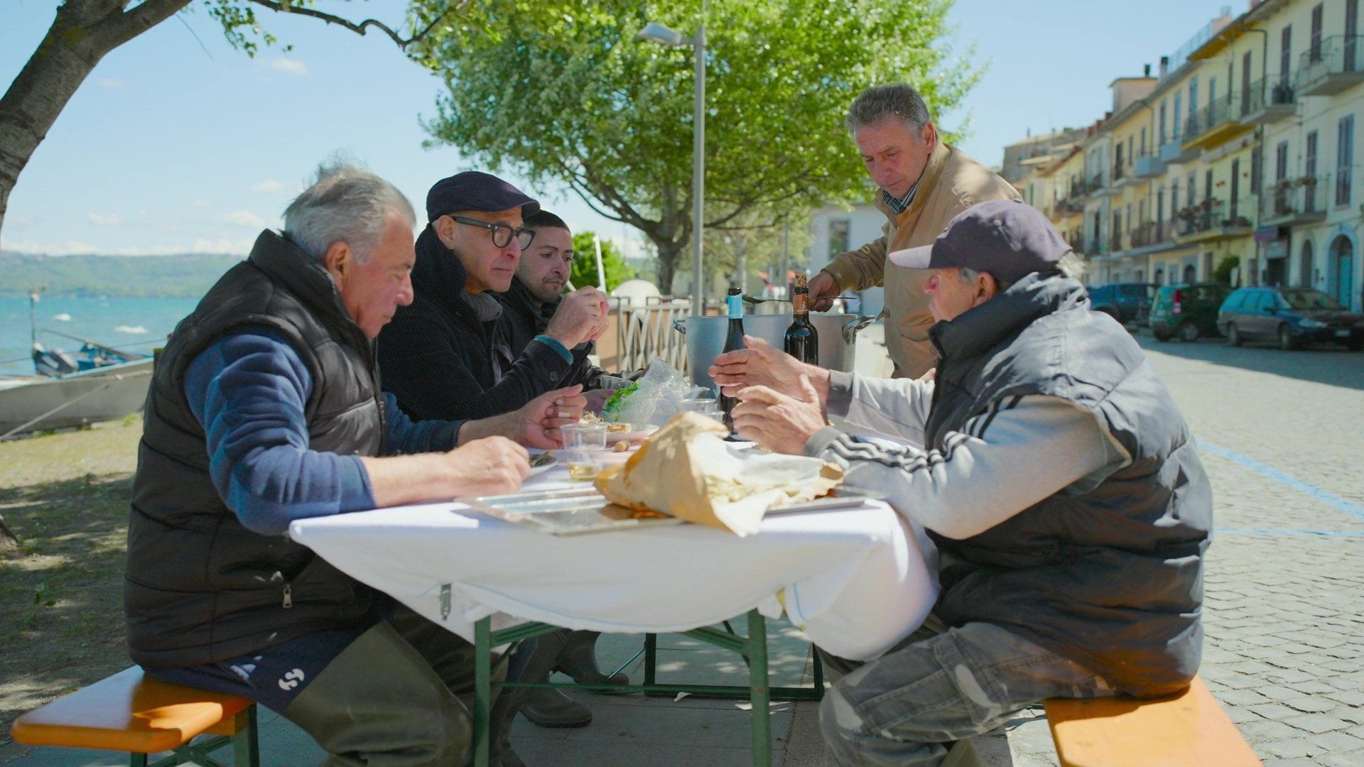 Tucci in Italy background
