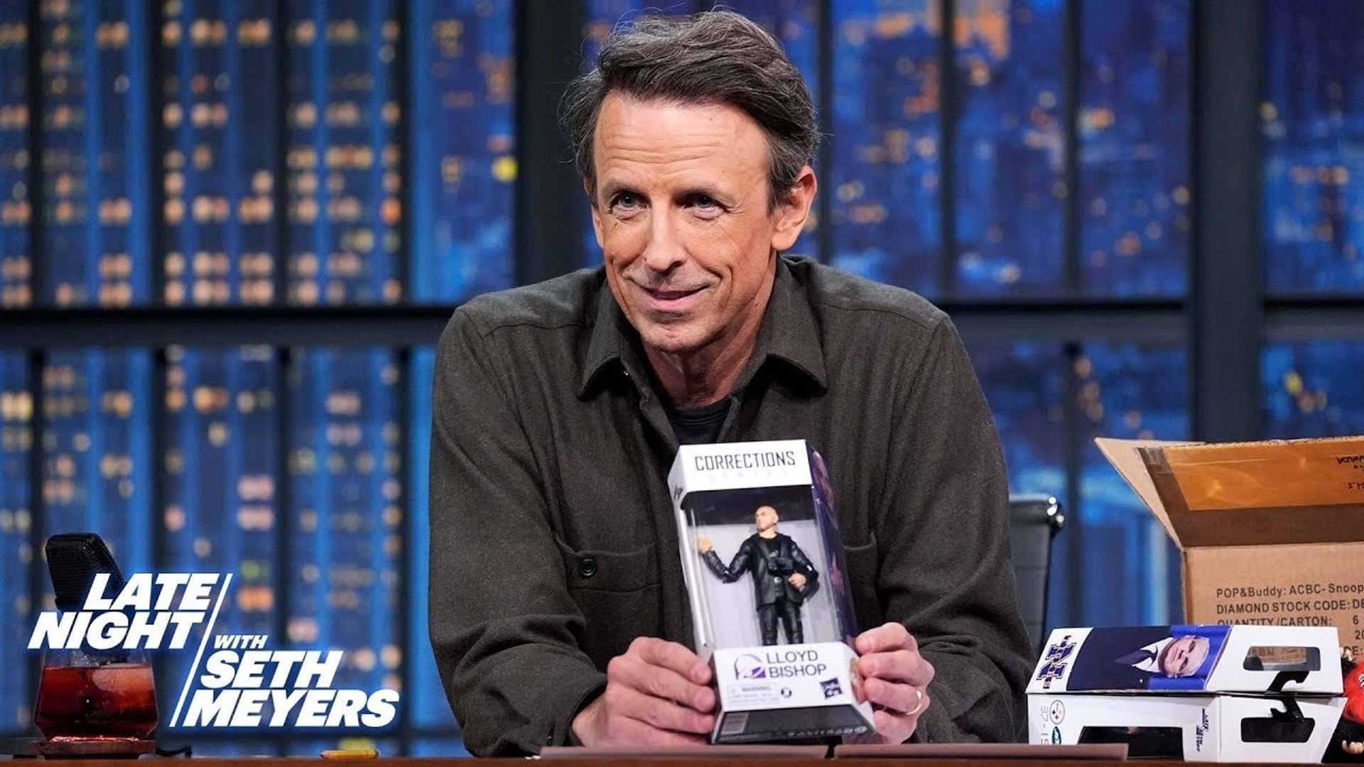Late Night with Seth Meyers: Corrections" background