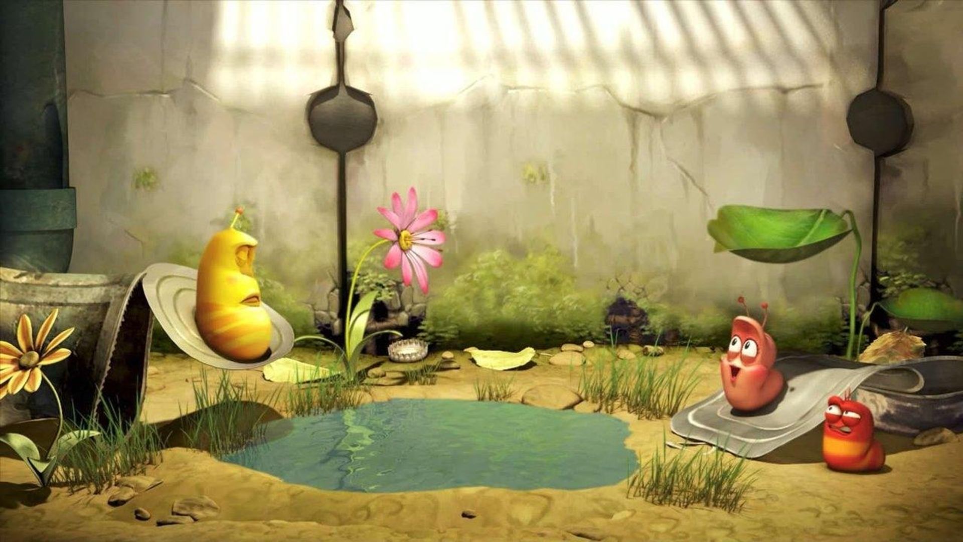 Larva background
