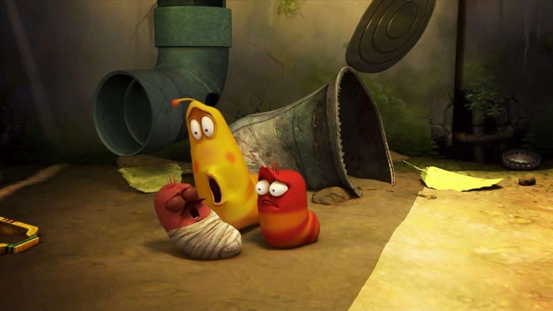 Larva background