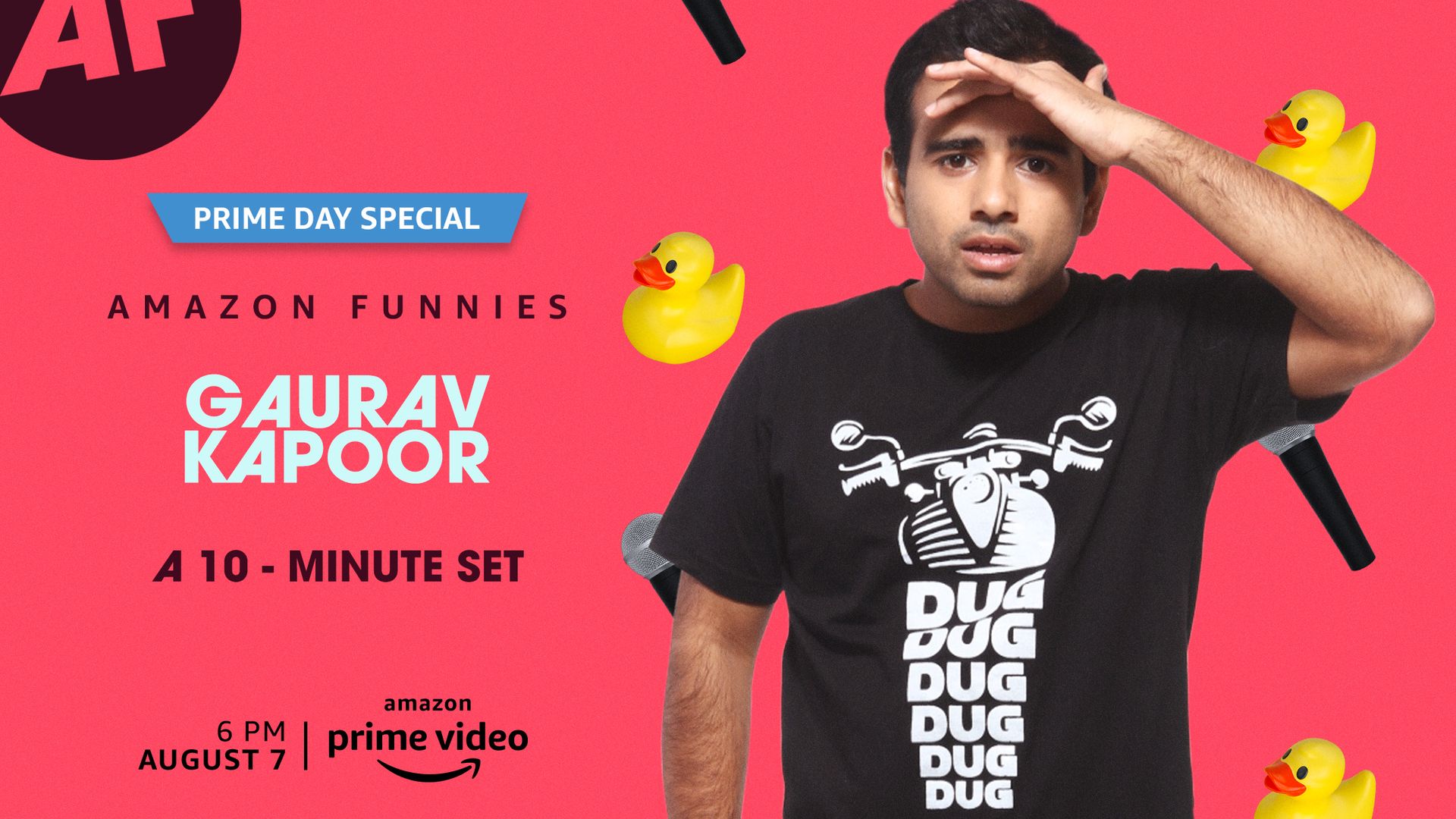 Amazon Funnies - 10 Minute Stand-ups background