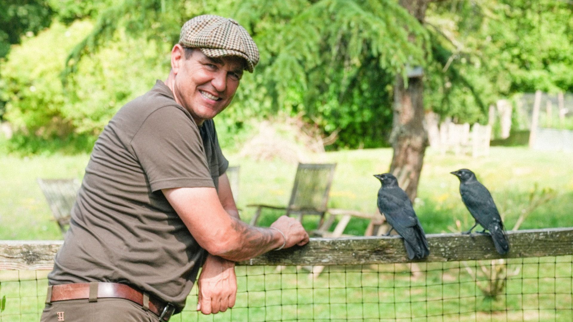Vinnie Jones in the Country background