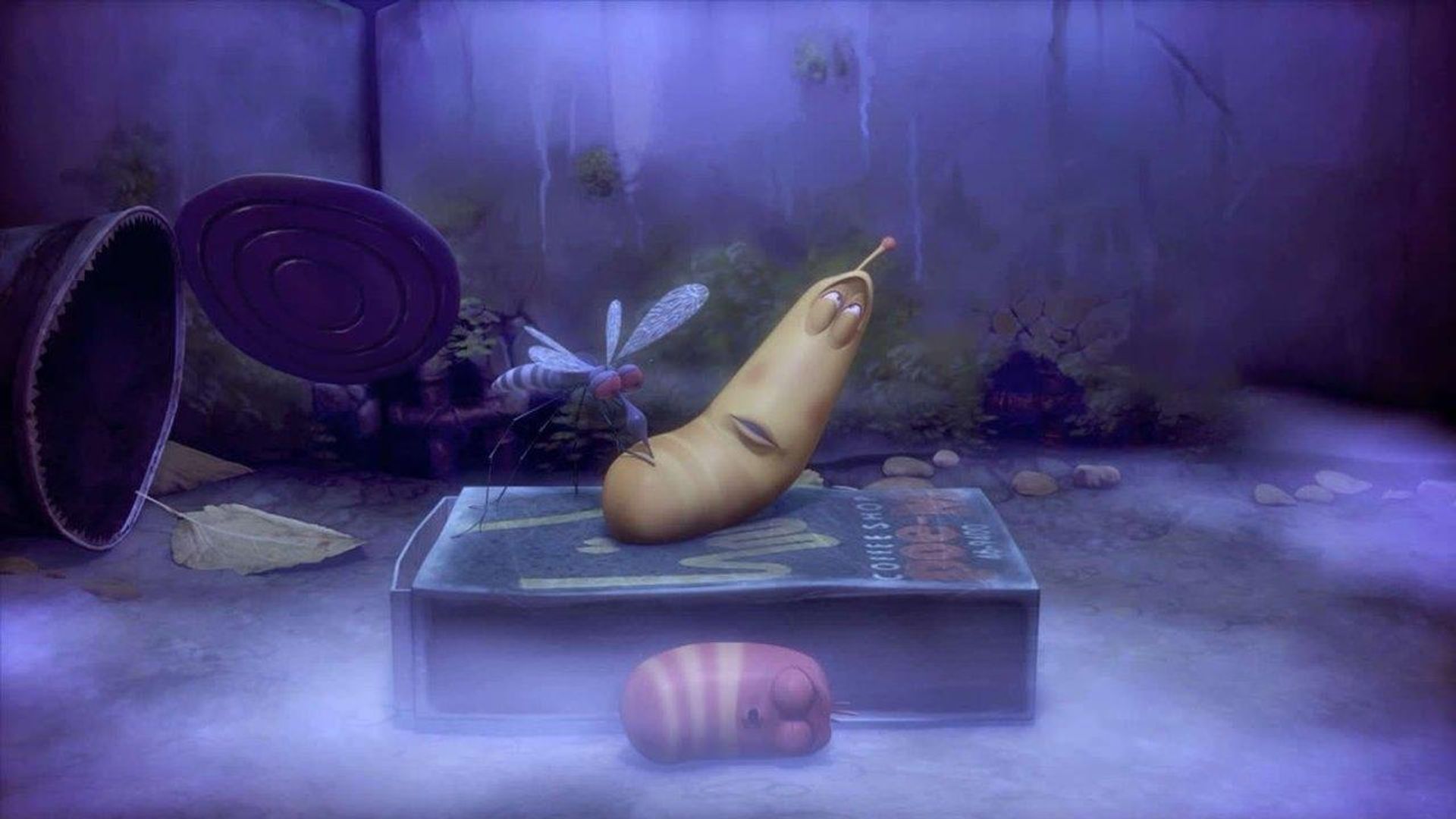 Larva background