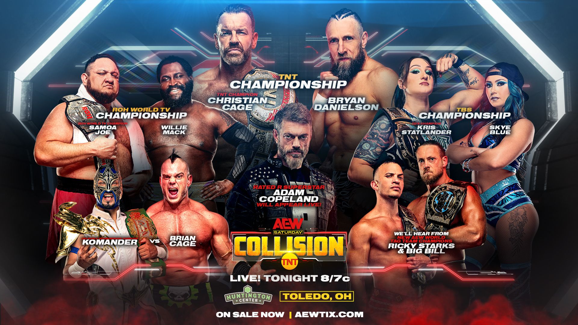 AEW Collision background