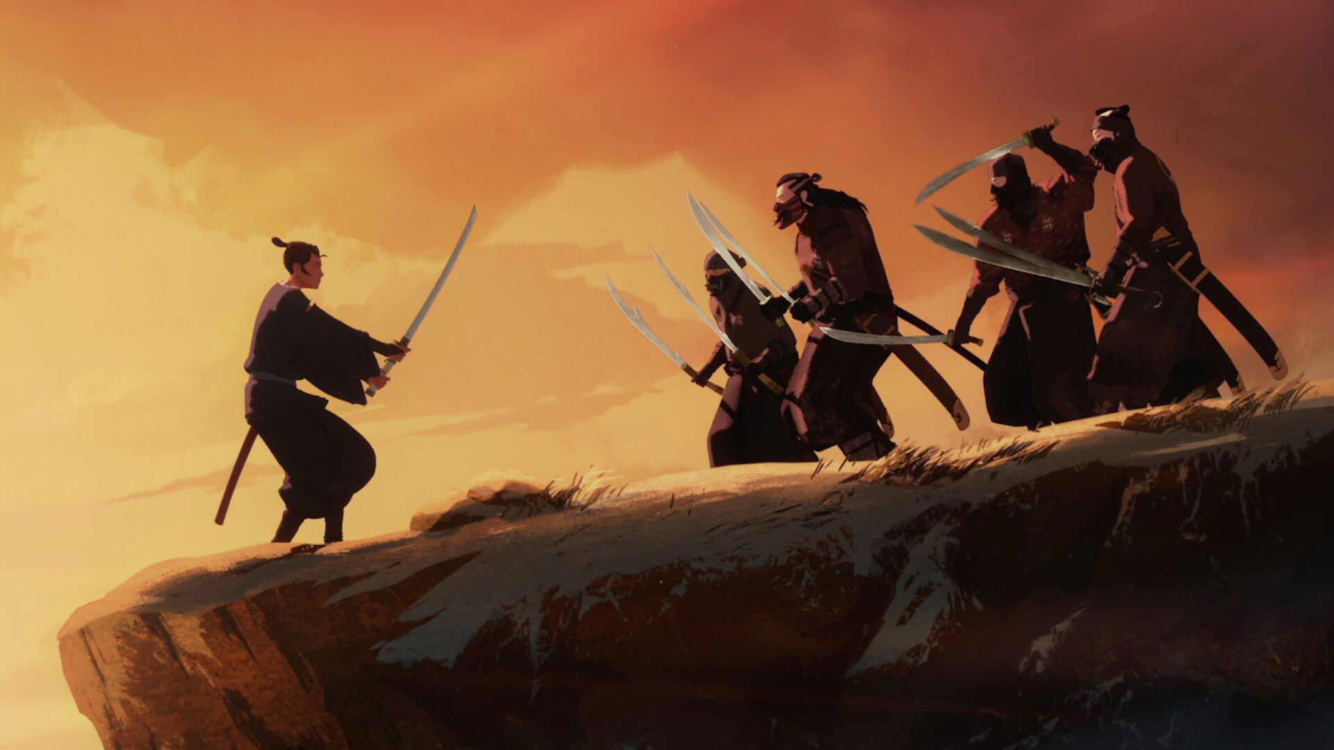 Blue Eye Samurai background