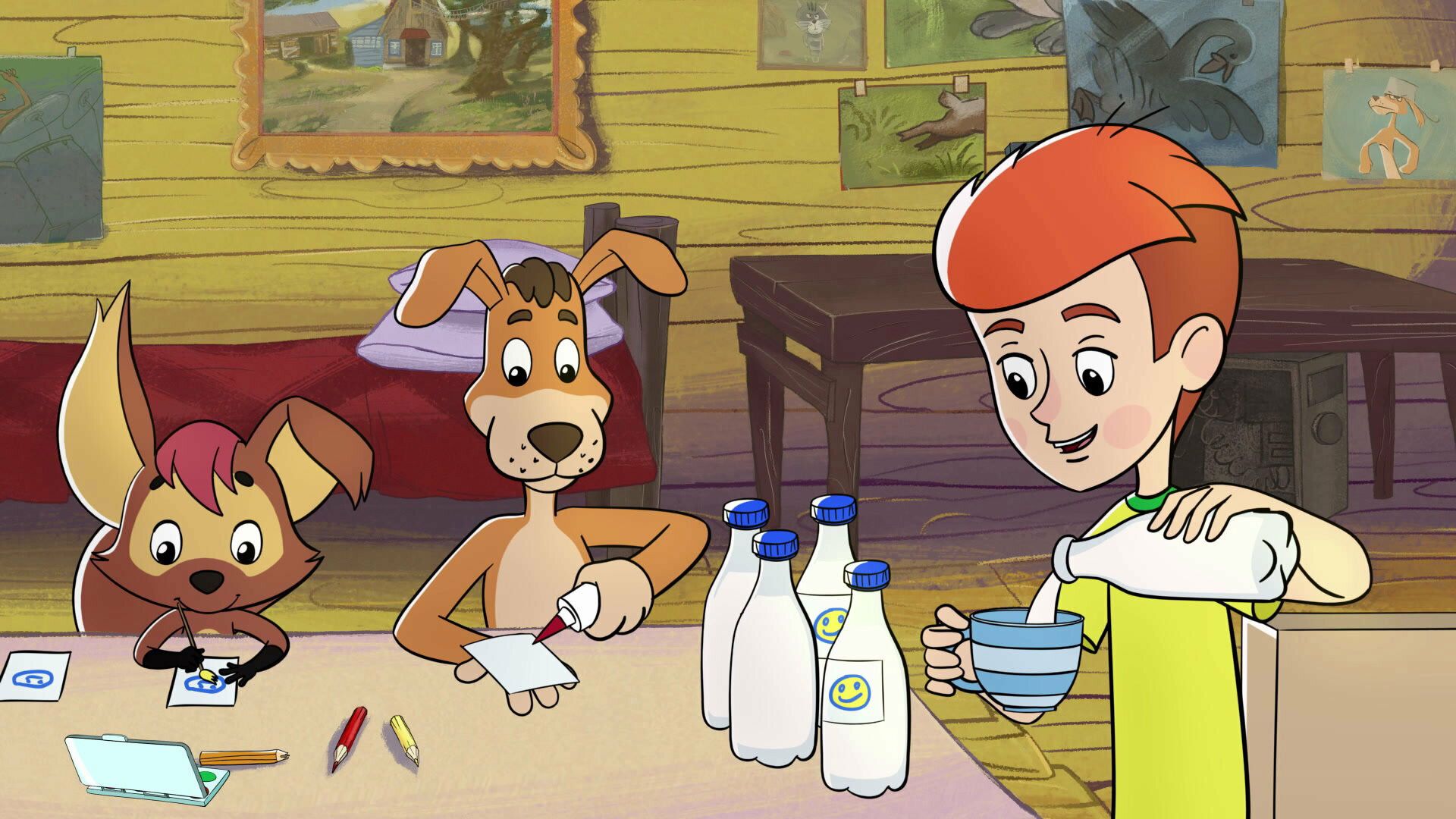 Mr. Theo, Cat & Dog background