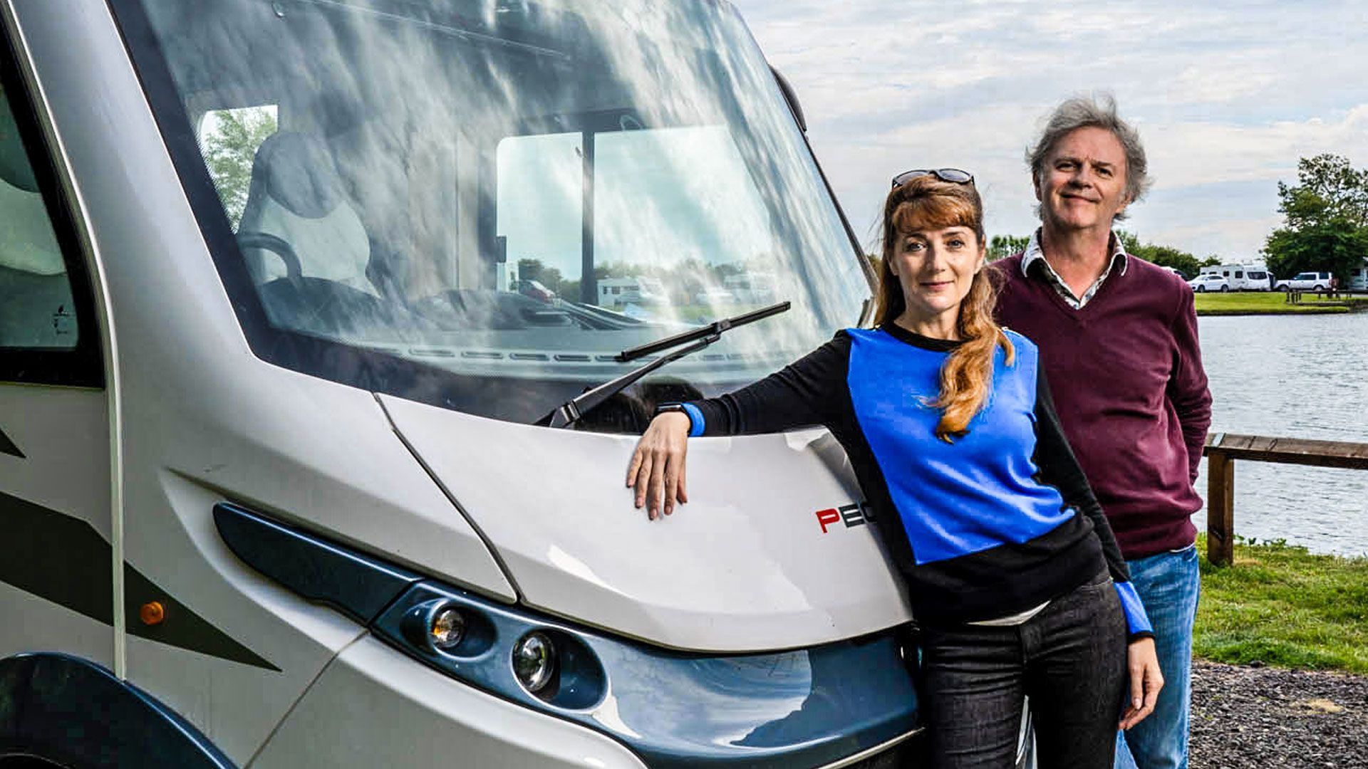 Motorhoming with Merton & Webster background