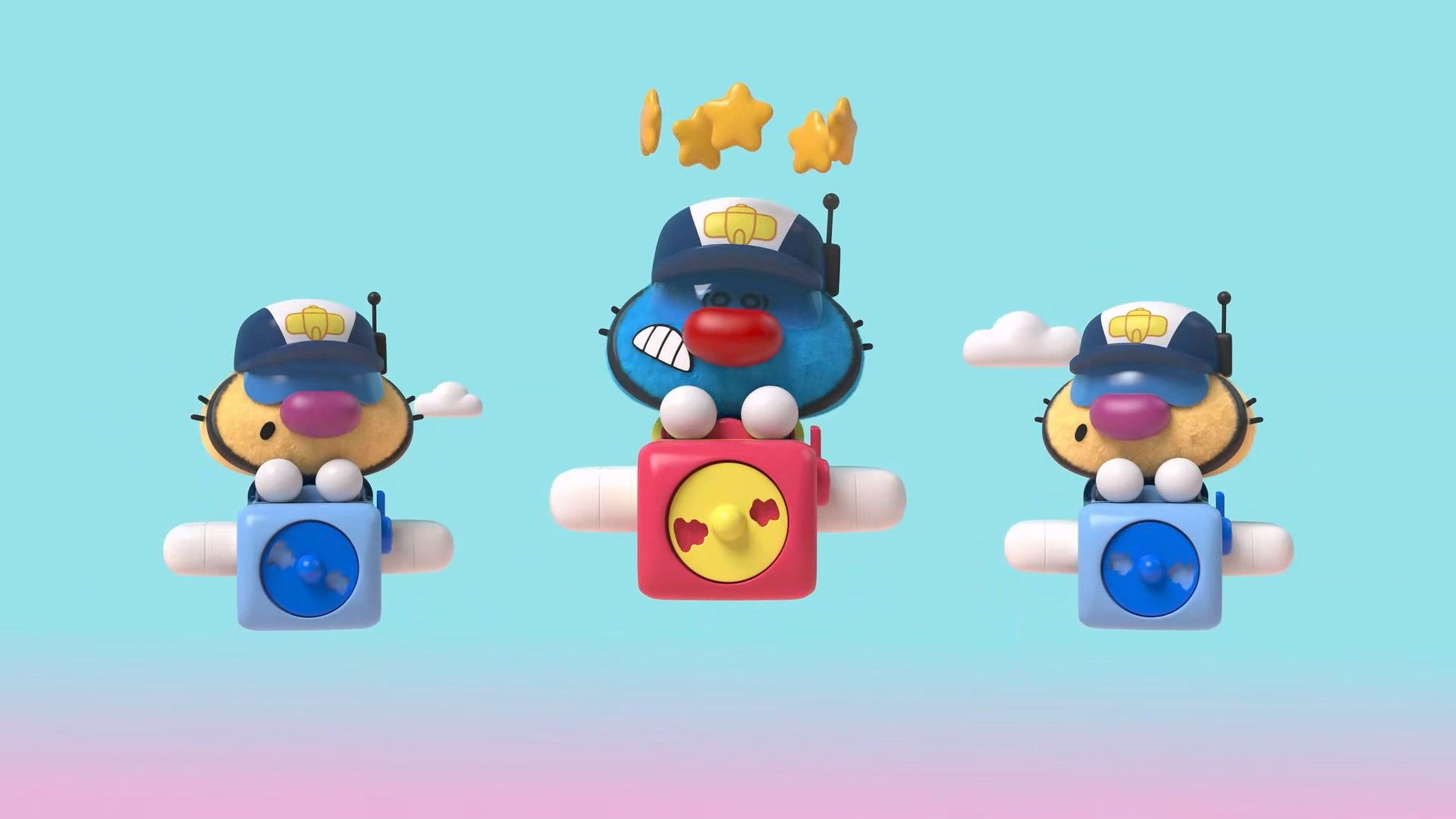 The New Adventures of Oggy background