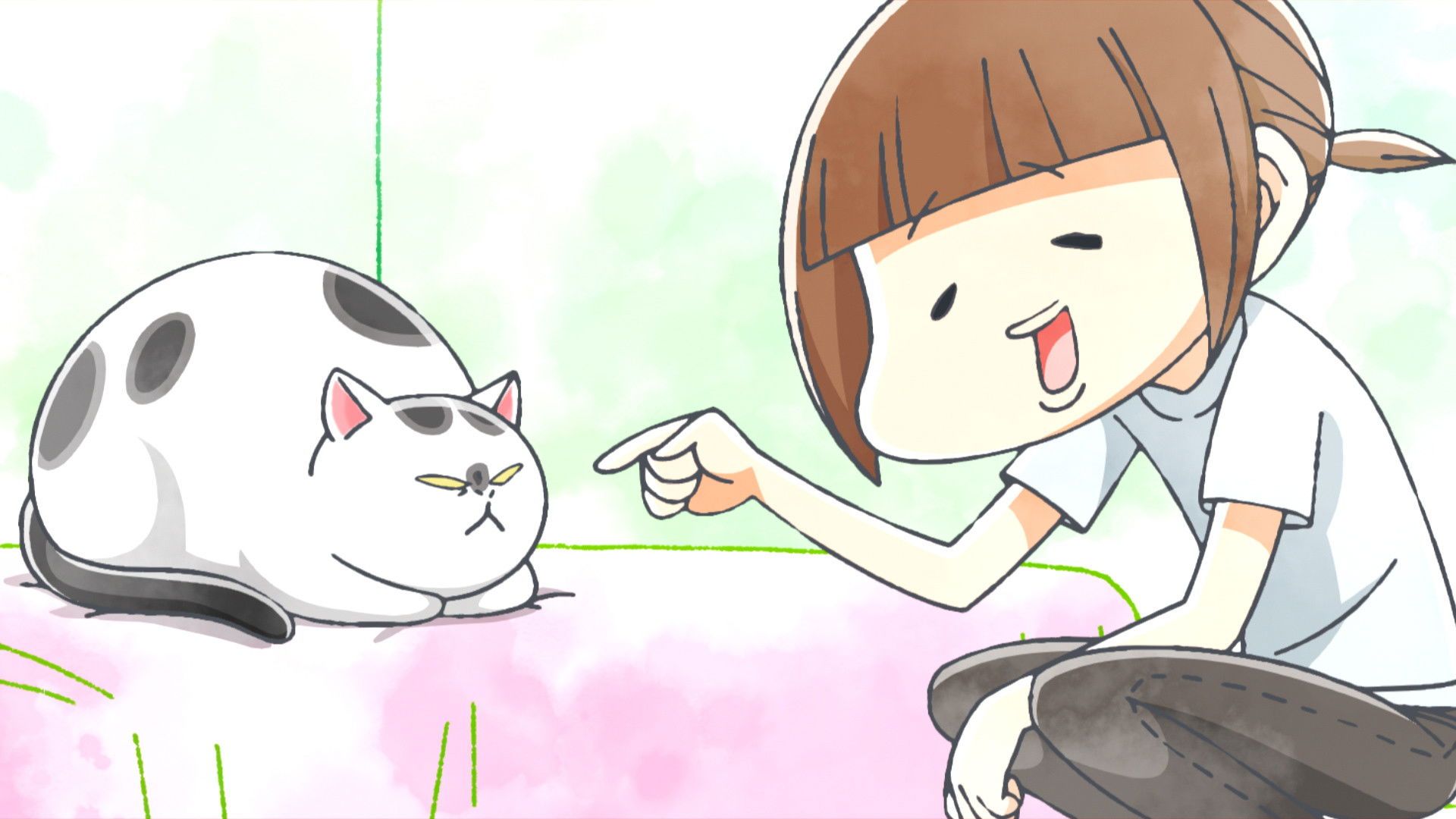 Inu to Neko Docchi mo Katteru to Mainichi Tanoshii background