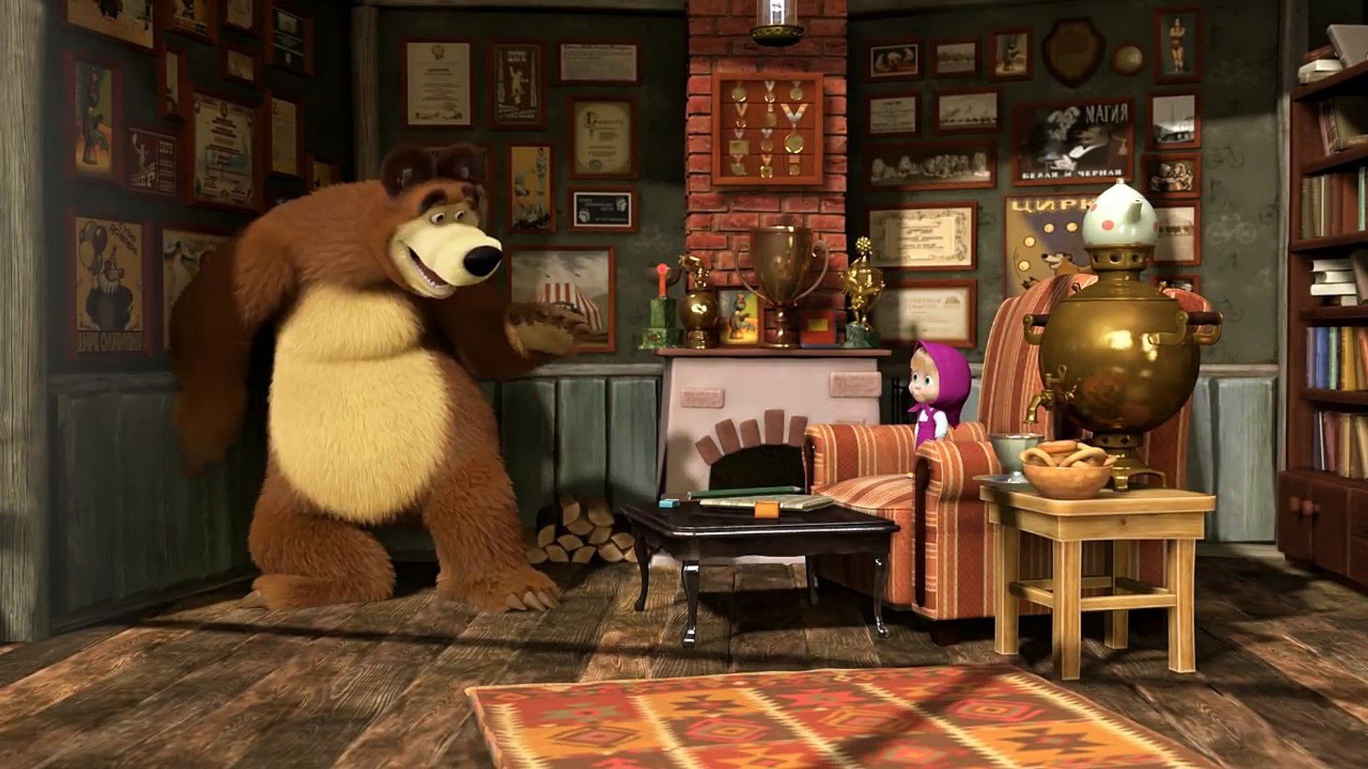 Masha and the Bear background