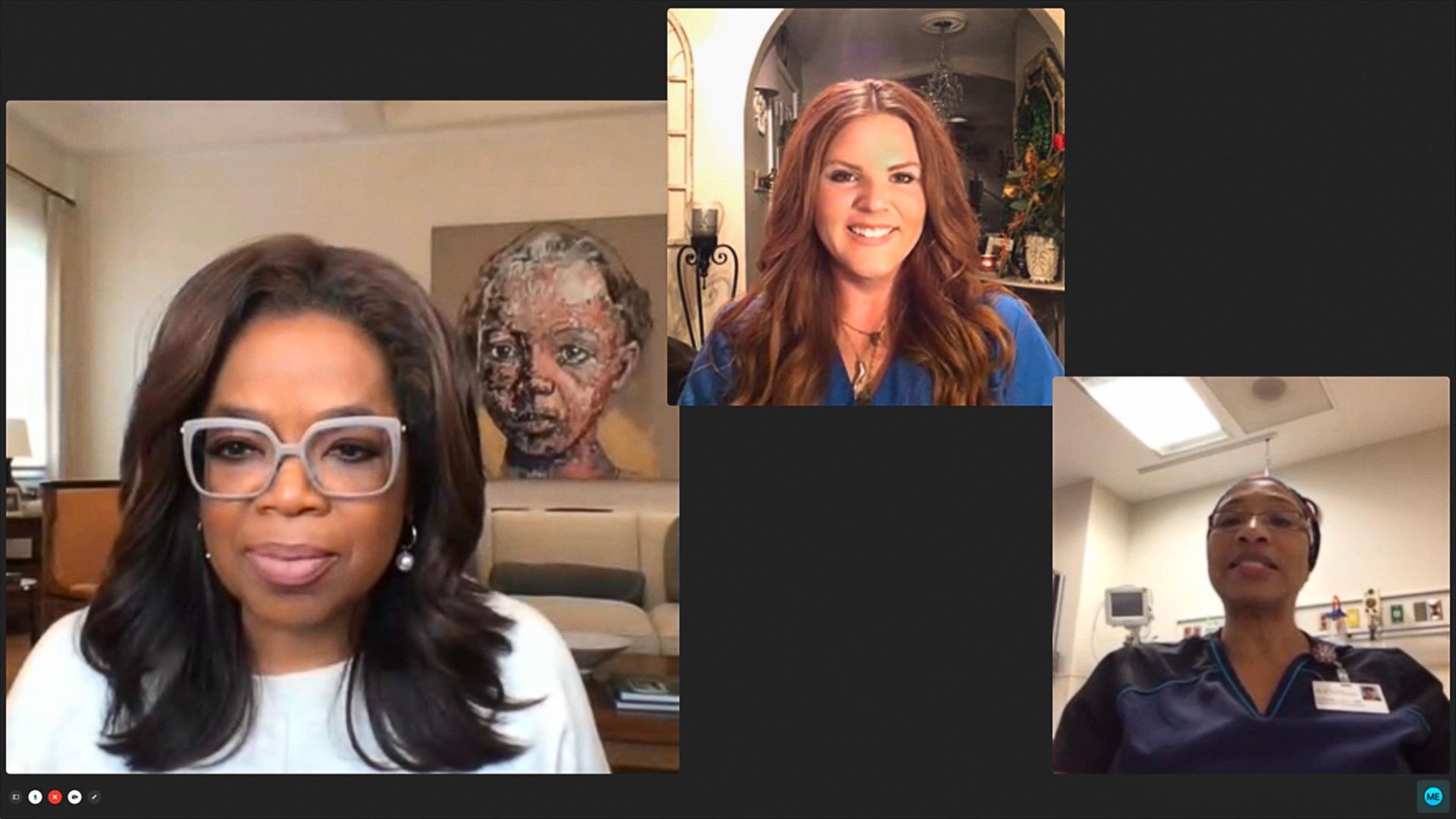 Oprah Talks COVID-19 background