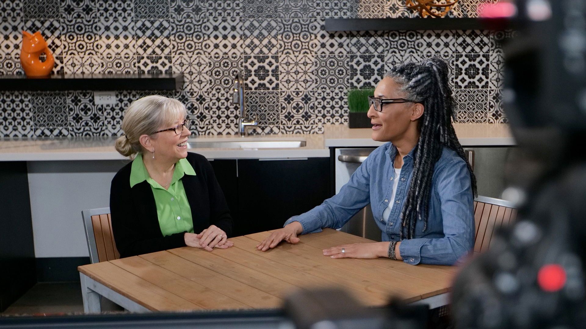 Dishing with Julia Child background