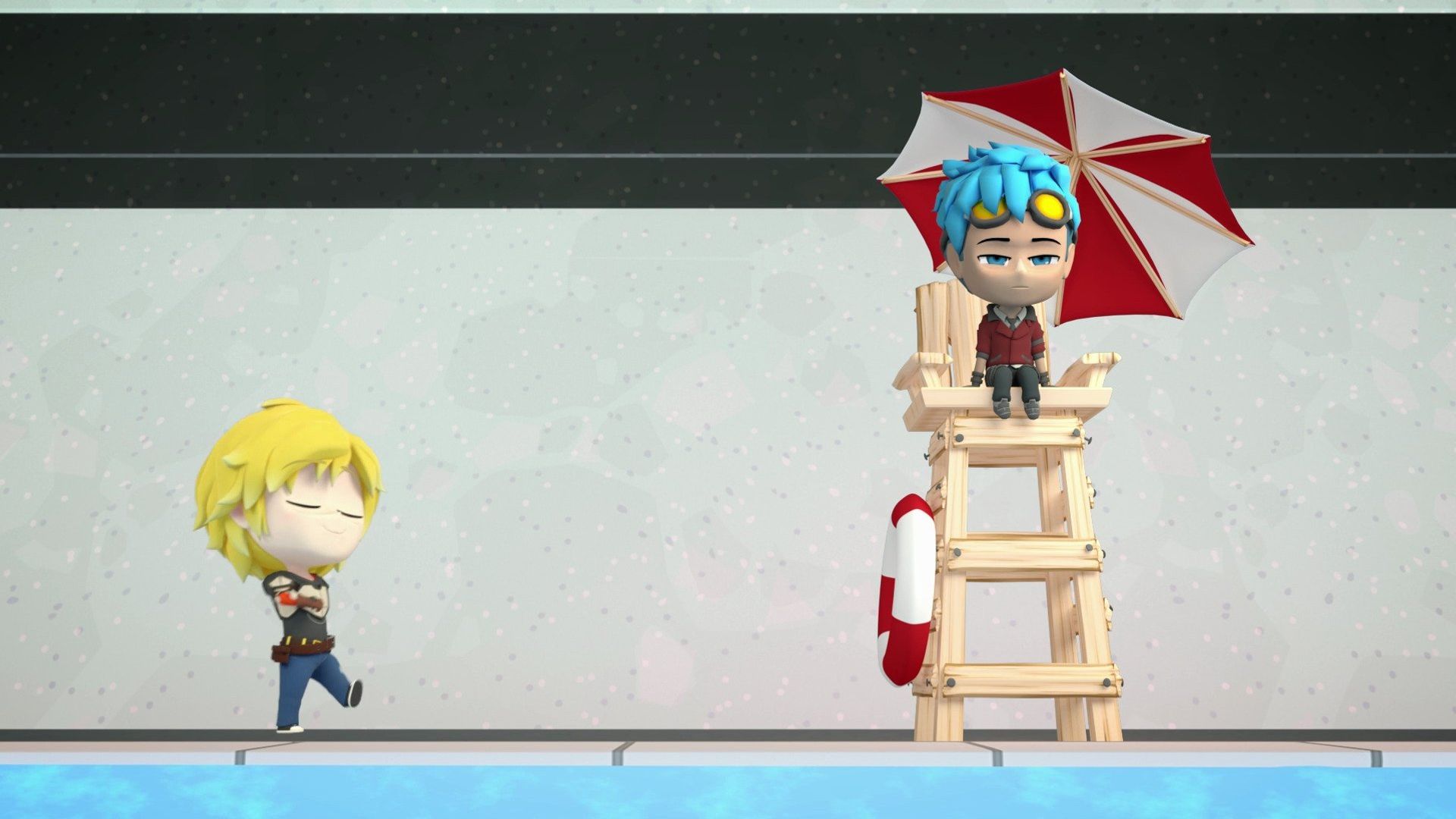 RWBY Chibi background