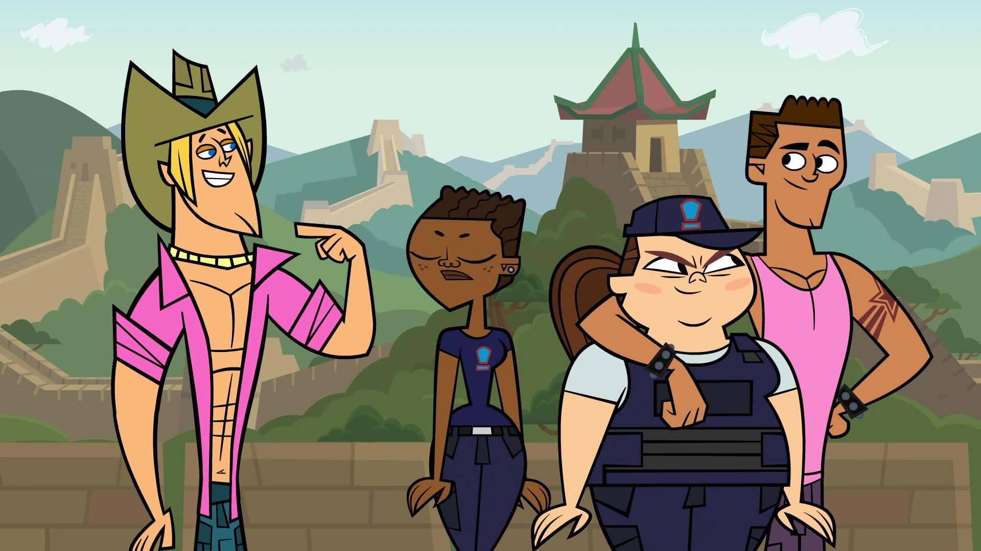 Total Drama Presents: The Ridonculous Race background