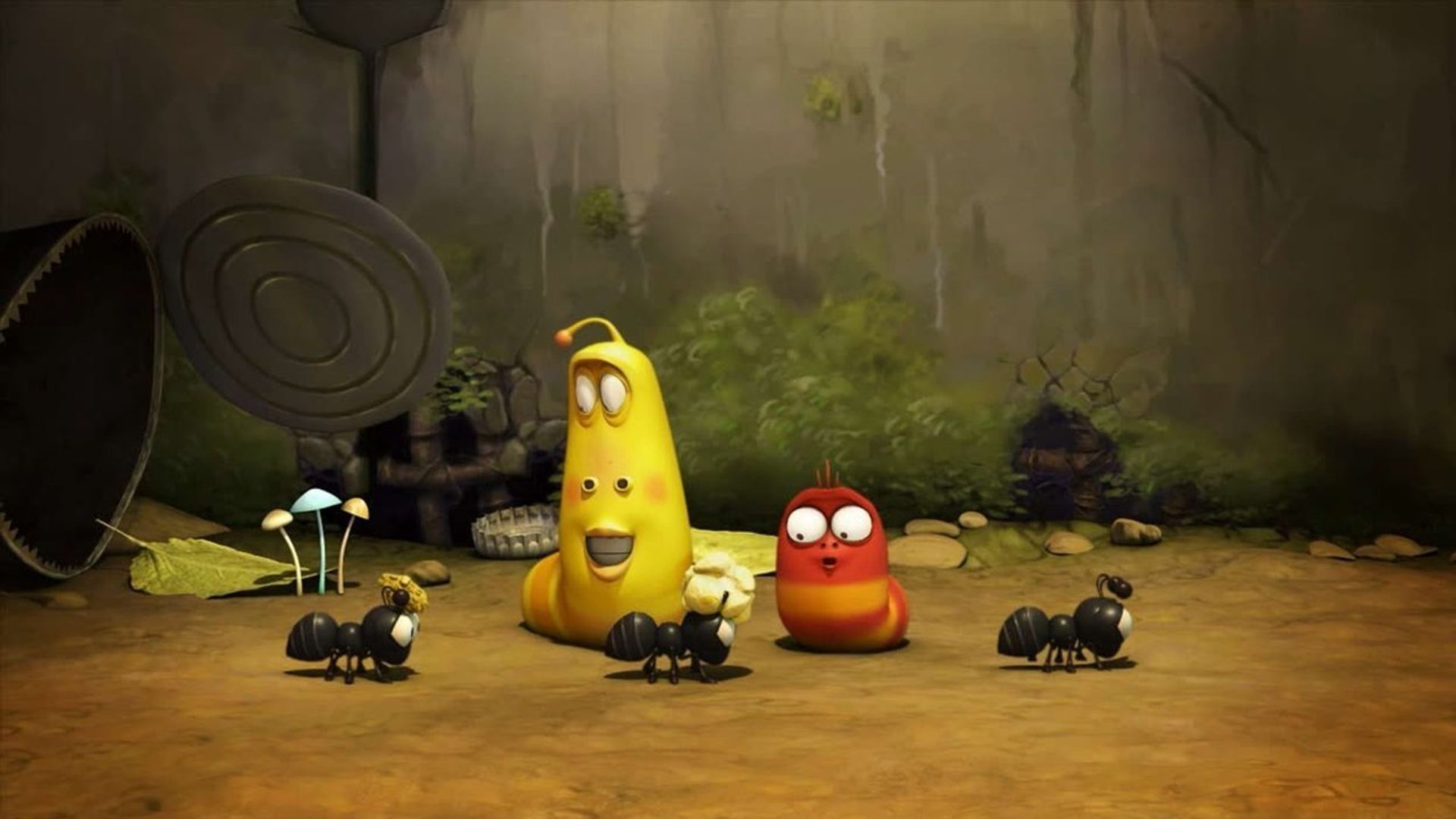 Larva background
