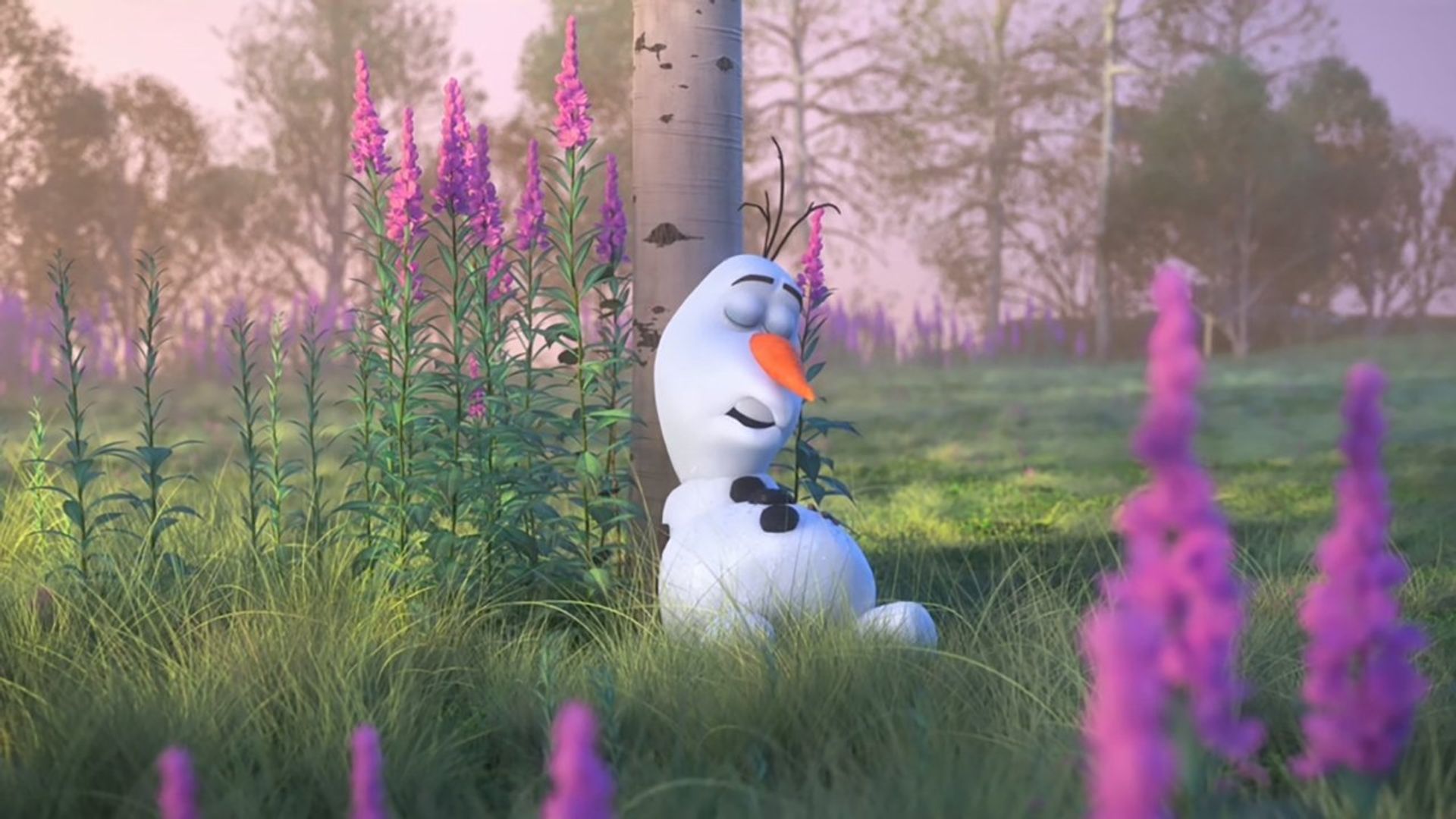 At Home with Olaf background