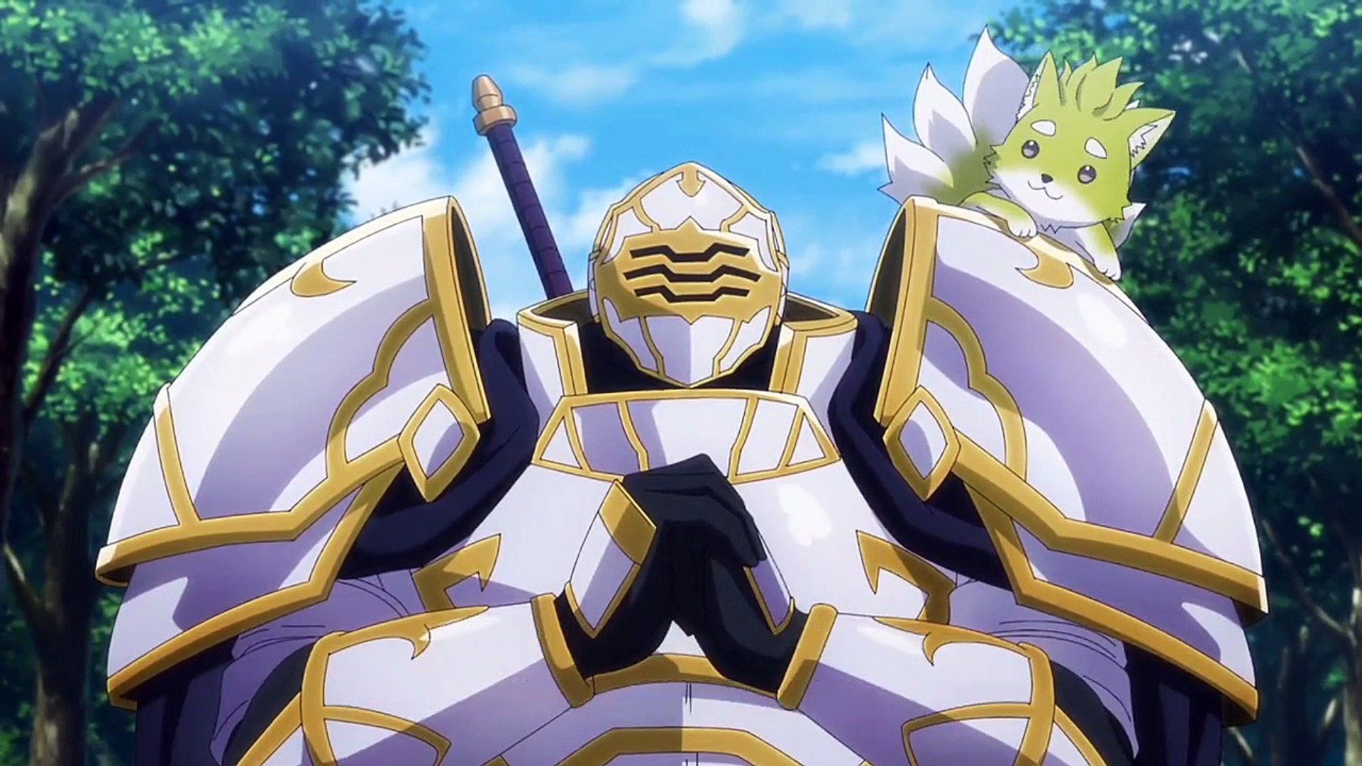 Skeleton Knight in Another World background