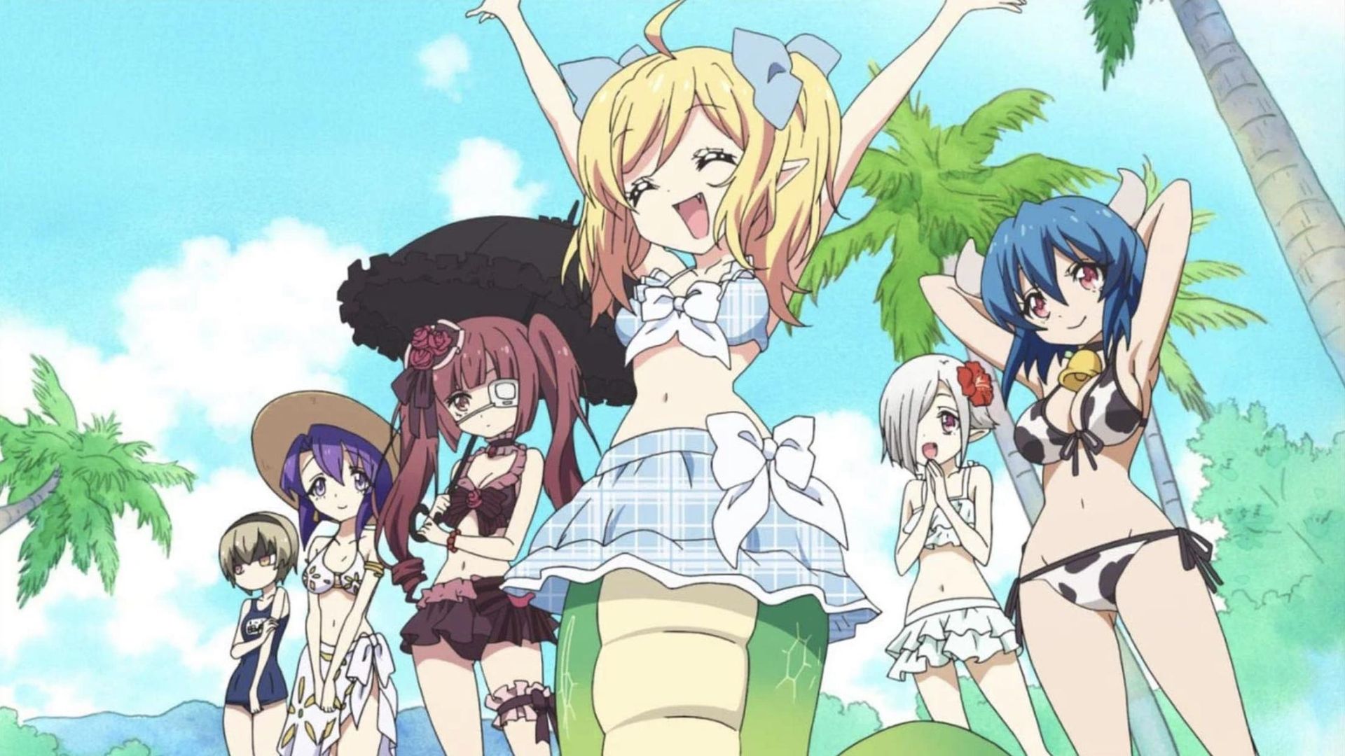Jashin-chan Dropkick background