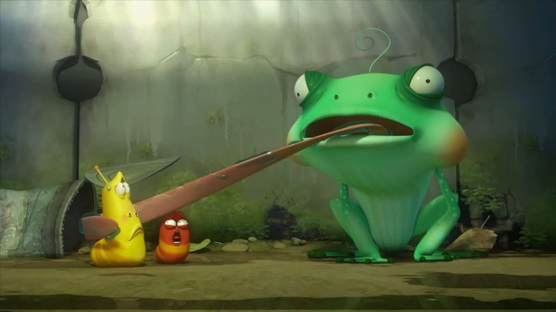 Larva background