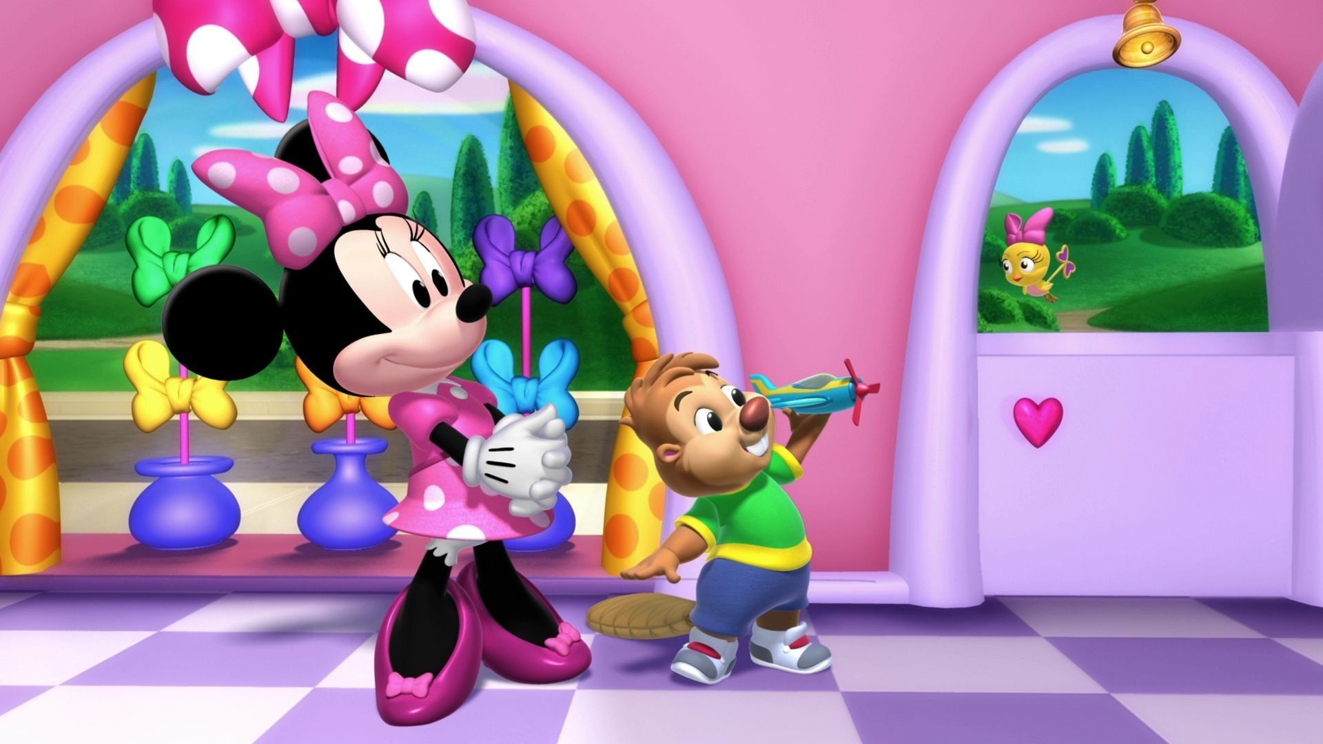 Minnie's Bow-Toons background