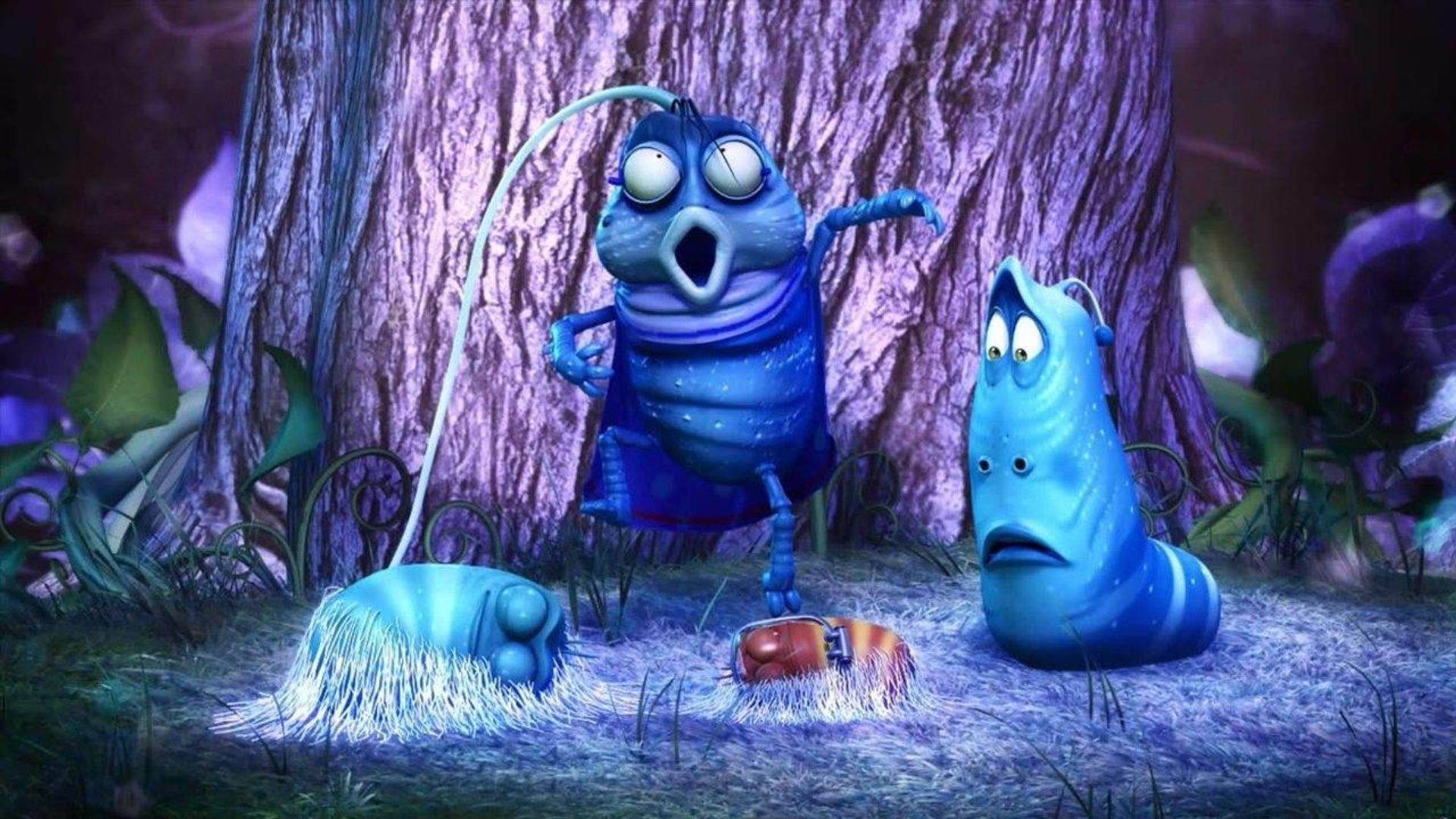 Larva background